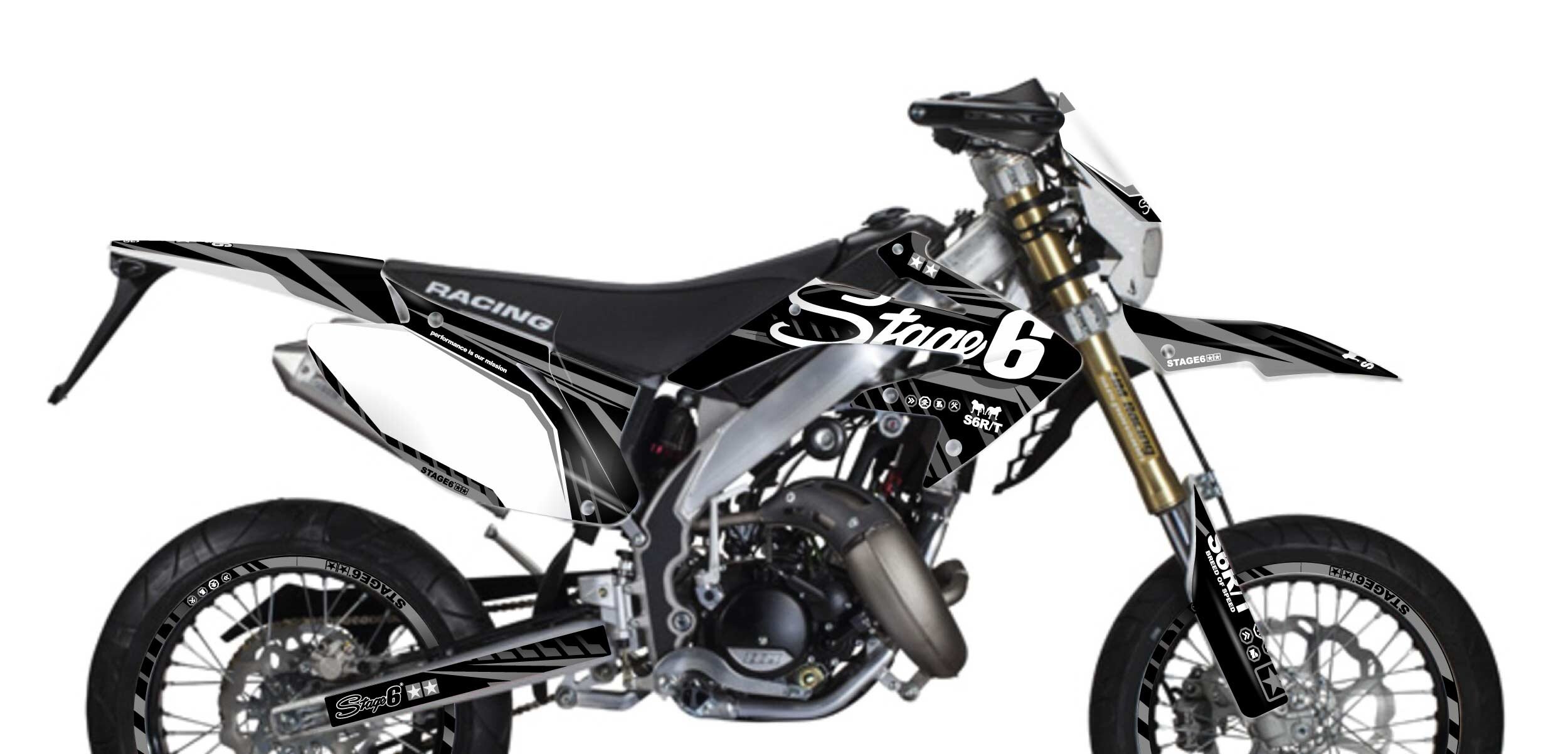 Kit déco Honda HM 50 Stage6 Noir