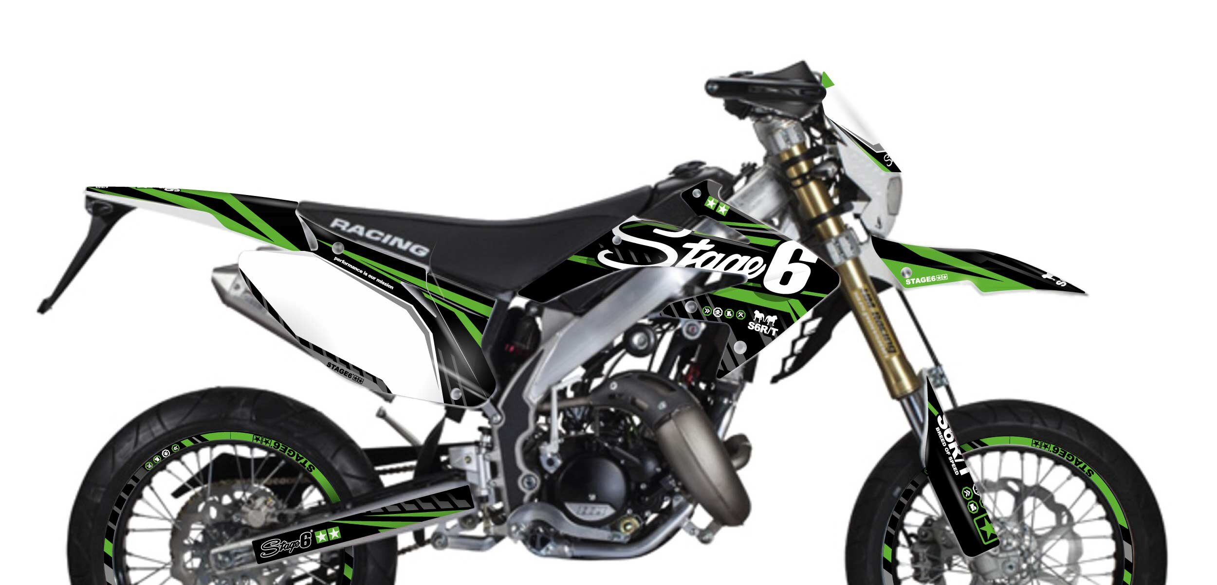 Kit déco Honda HM 50 Stage6 Vert