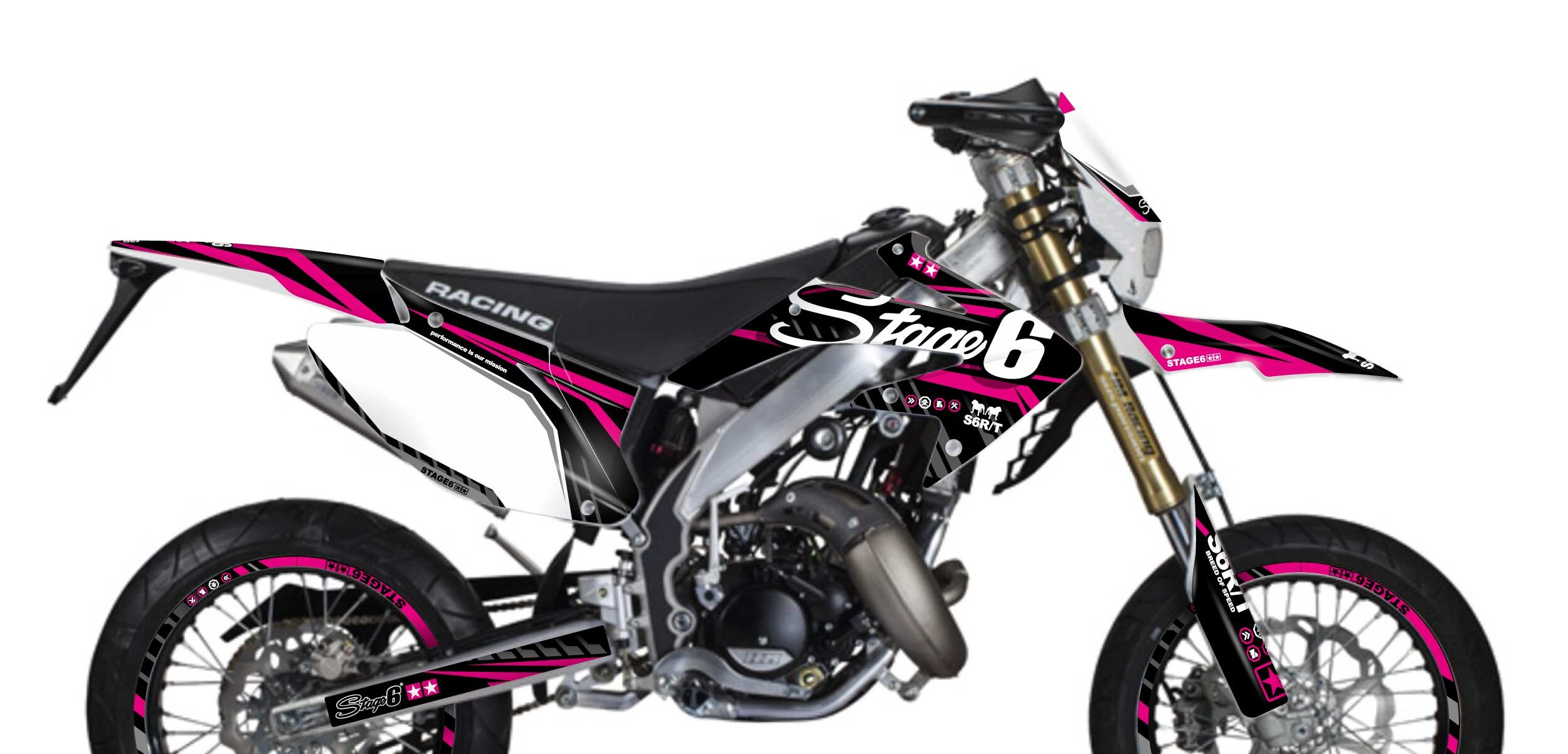 Kit déco Honda HM 50 Stage6 Rose