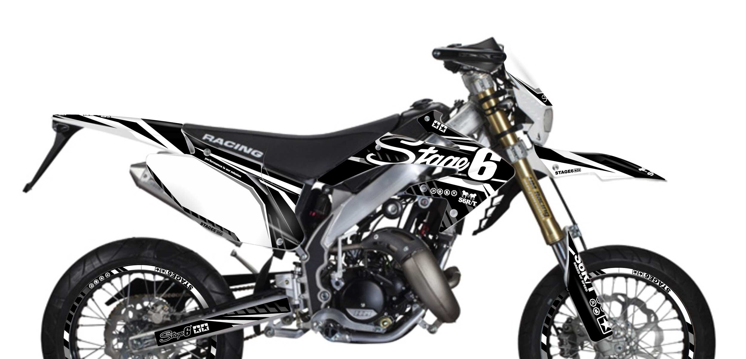 Kit déco Honda HM 50 Stage6 Blanc