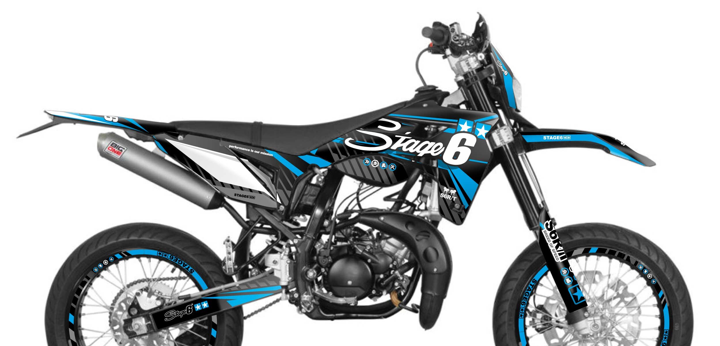 Kit déco Sherco SM-R 50 depuis 2018 Bleu