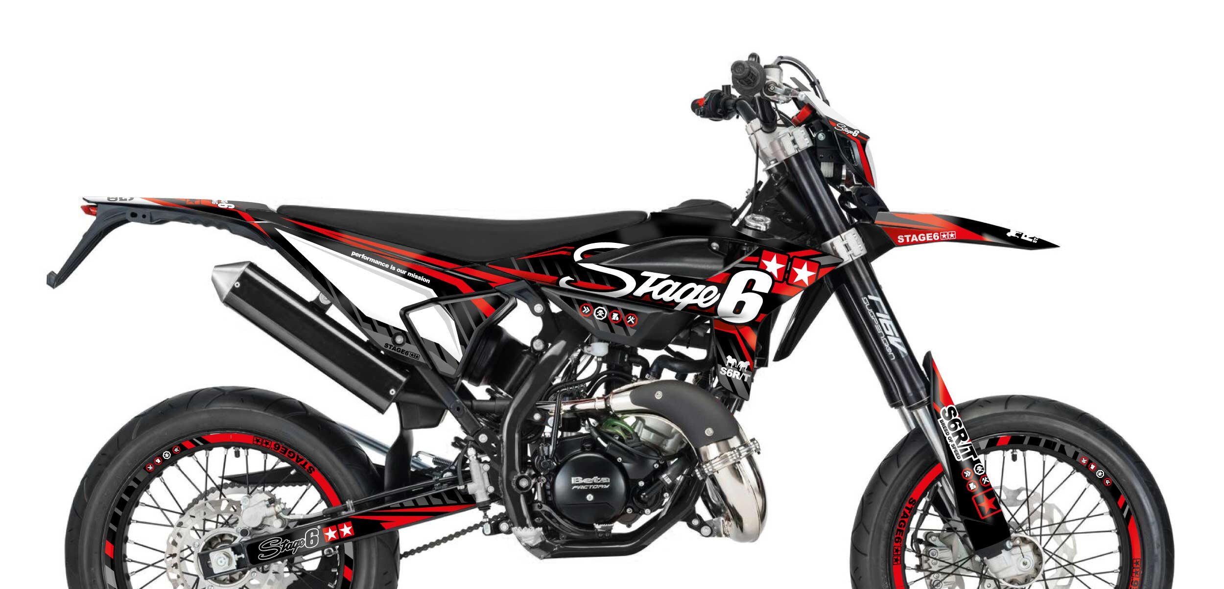 Kit déco Beta RR depuis 2021 Stage6 Rouge