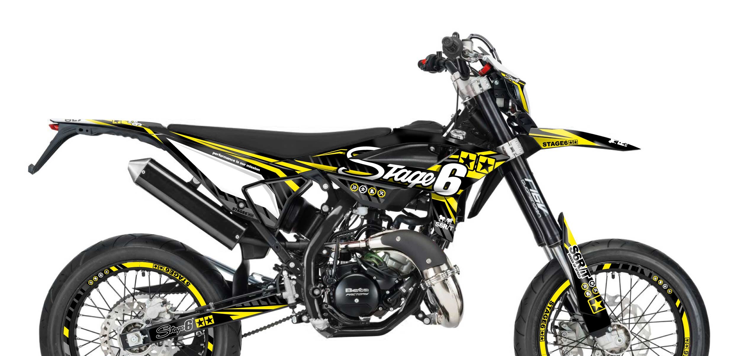 Kit déco Beta RR depuis 2021 Stage6 Jaune
