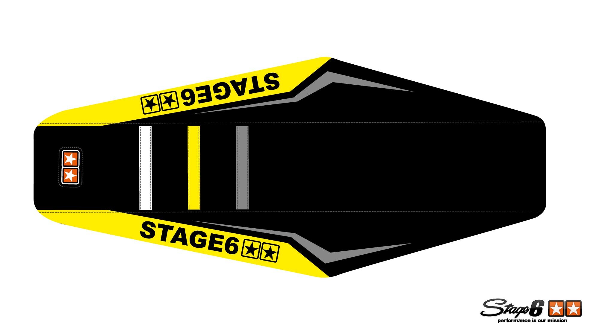 Housse de selle Beta RR 2011 - 2020 Stage6 Full Covering Jaune