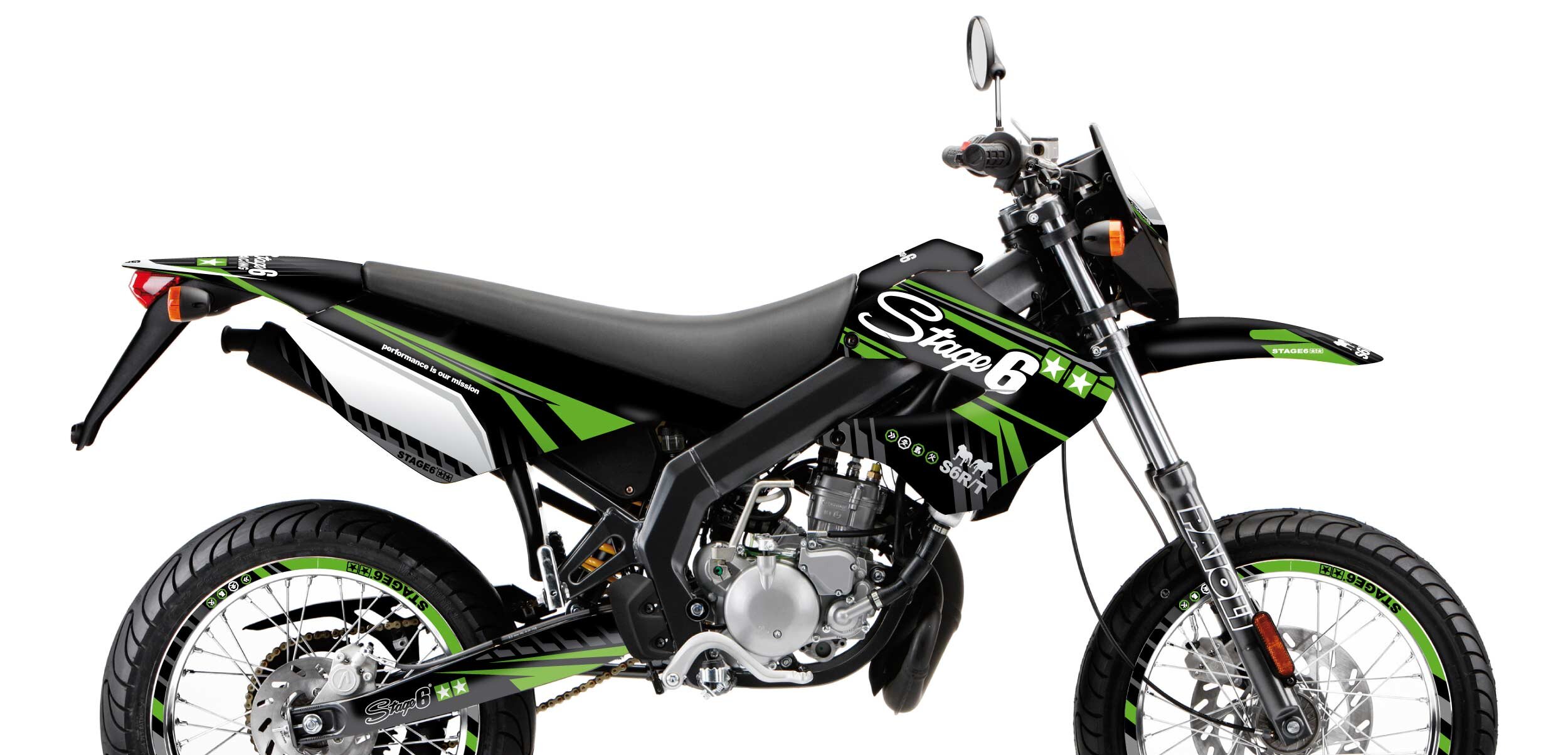 Kit déco Derbi X-Treme 2006 - 2010 Stage6 Vert