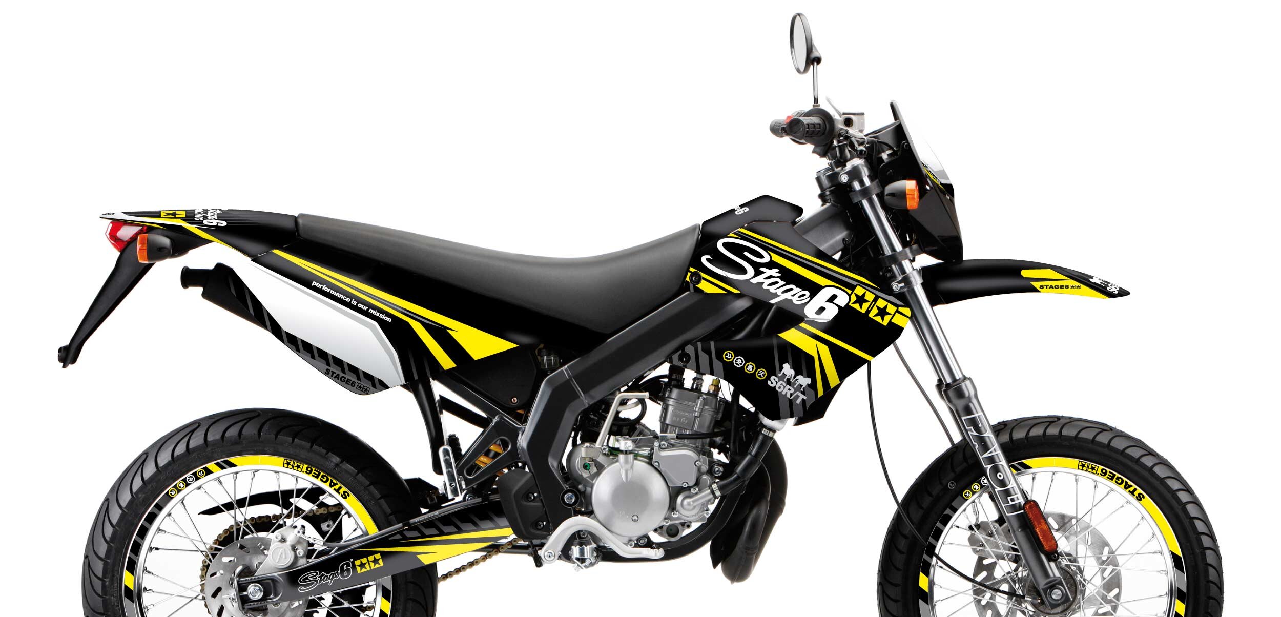 Kit déco Derbi X-Treme 2006 - 2010 Stage6 Jaune