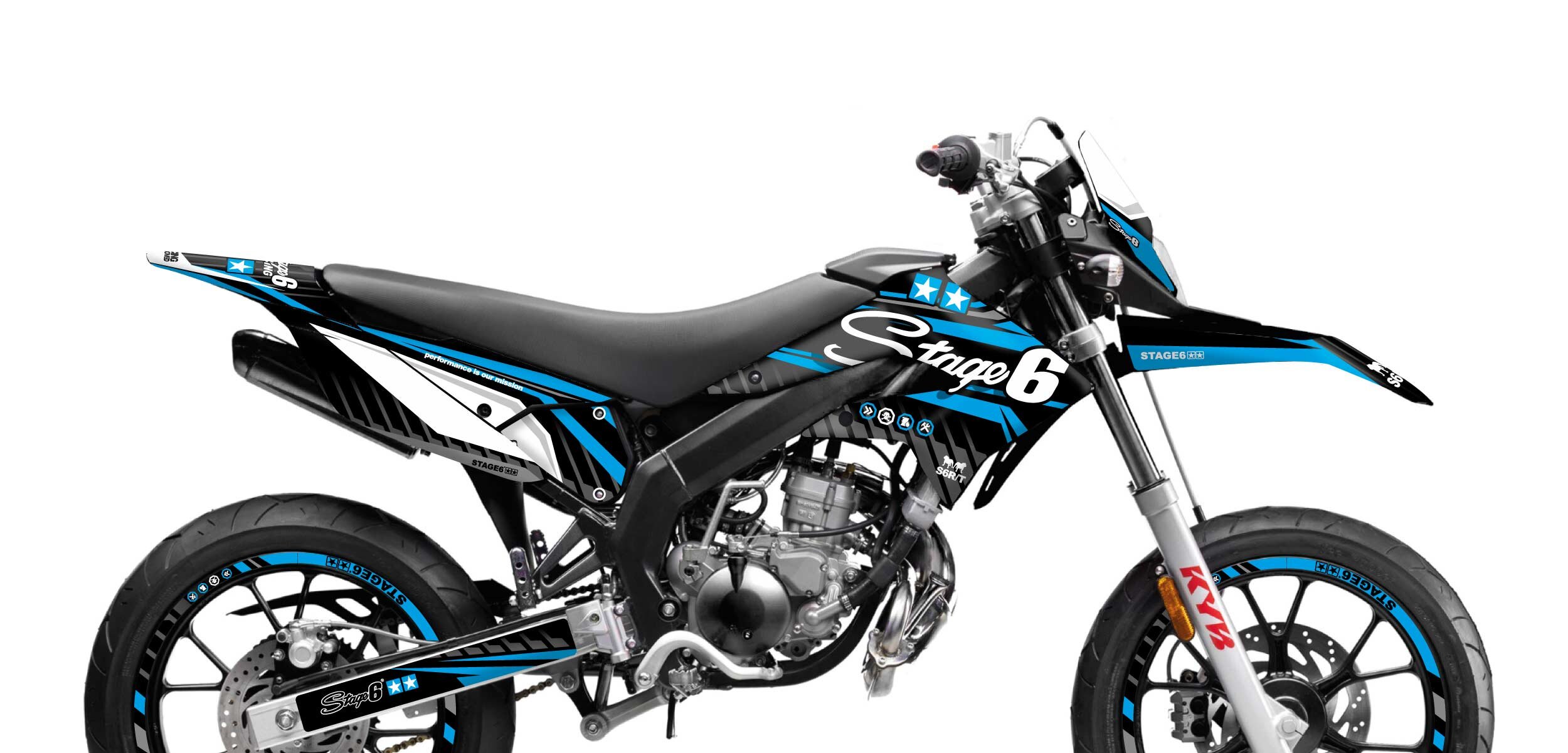 Kit déco Derbi X-Treme 2011 - 2017 Stage6 Bleu