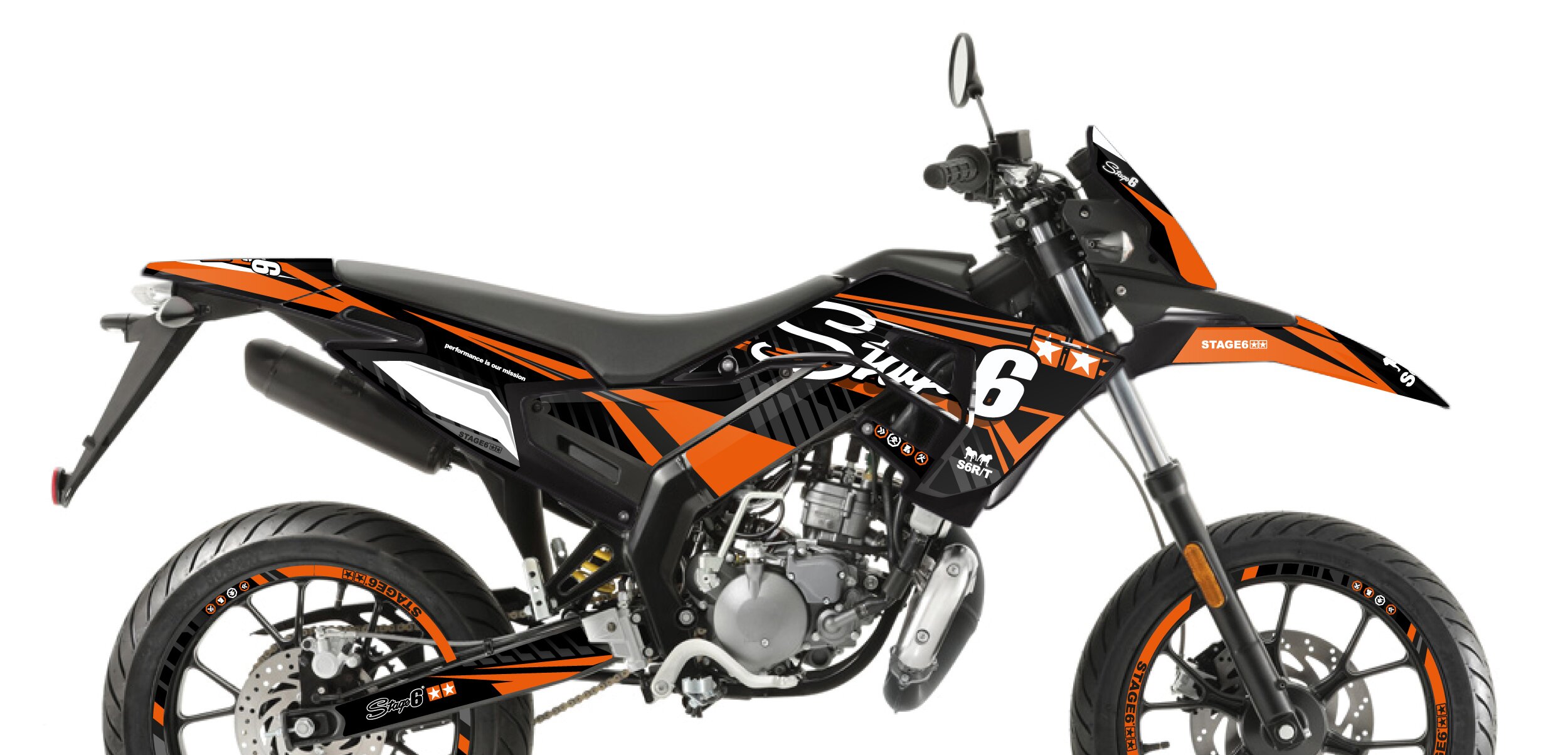 Kit déco Derbi X-Treme 2018 - 2020 Stage6 Orange