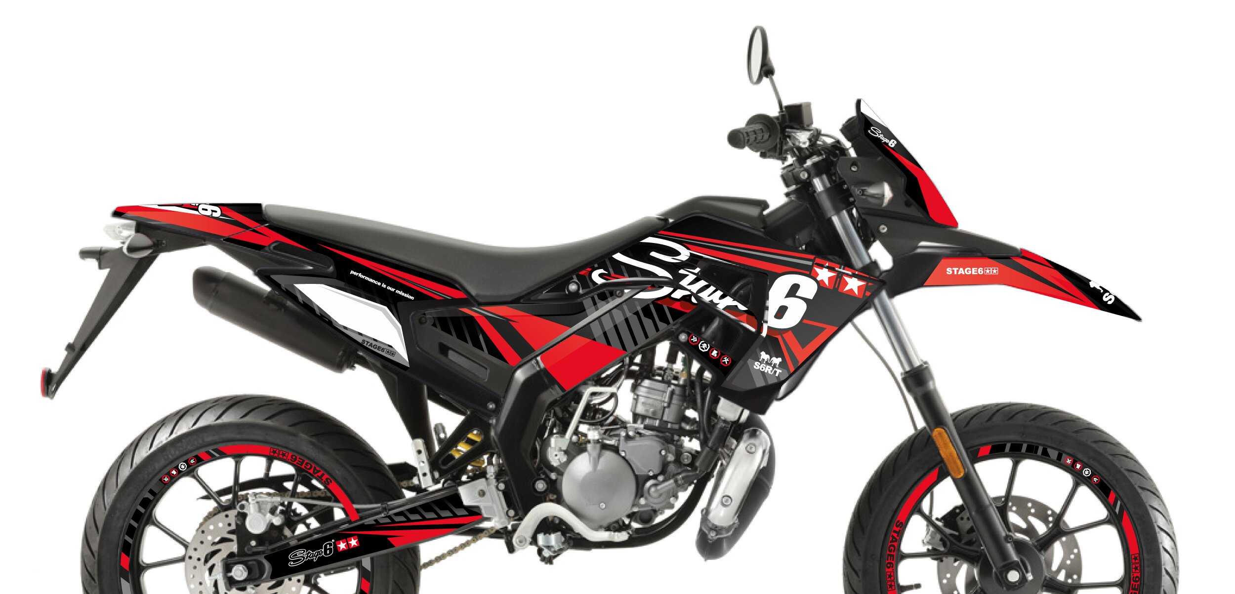 Kit déco Derbi X-Treme 2018 - 2020 Stage6 Rouge