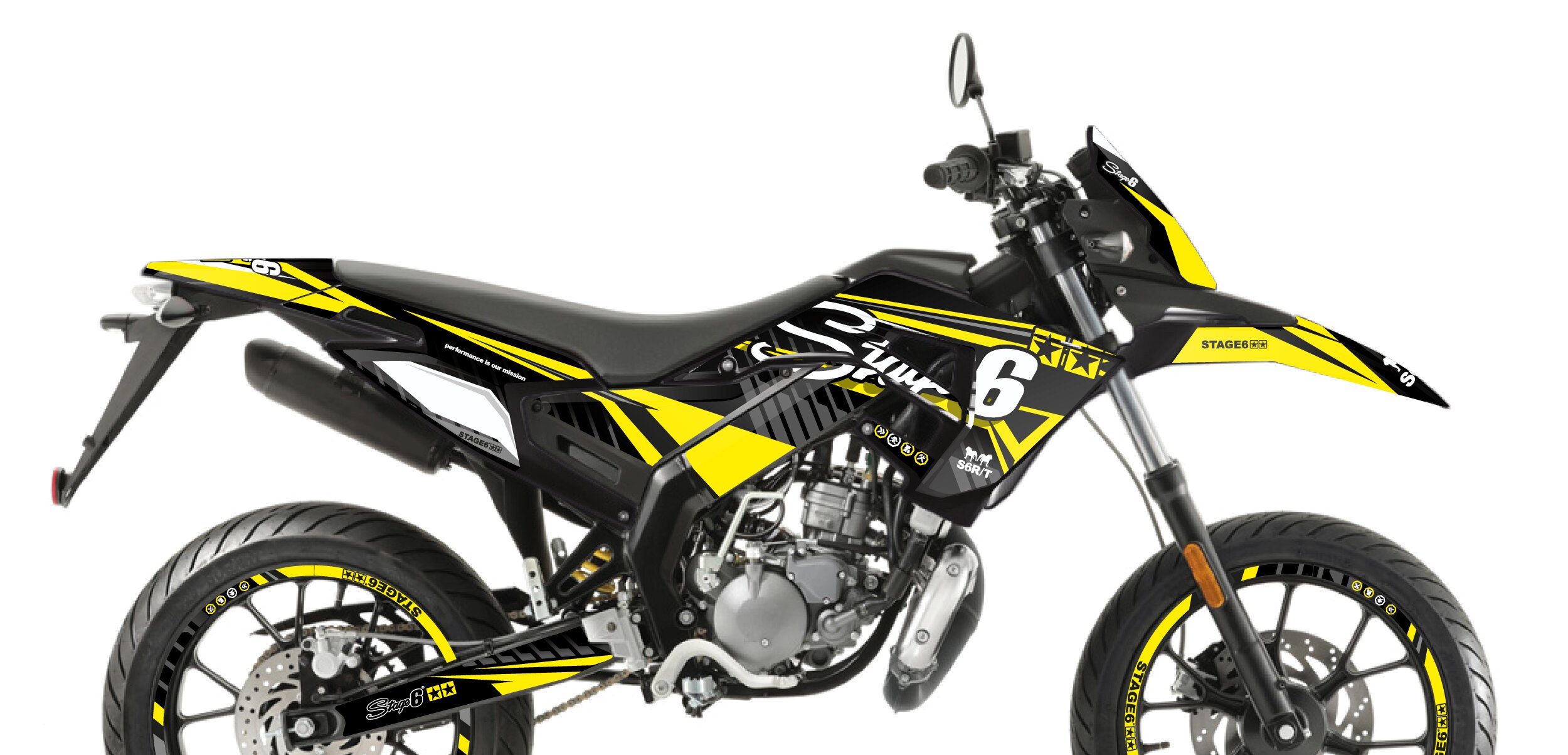Kit déco Derbi X-Treme 2018 - 2020 Stage6 Jaune