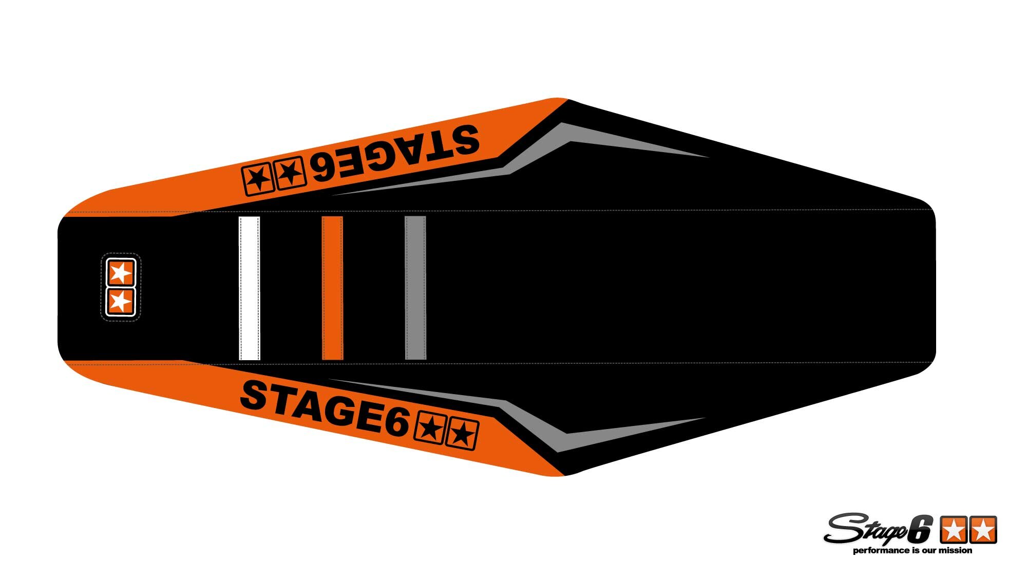 Housse de selle Derbi X-Treme 2011 - 2017 Stage6 Full Covering Orange