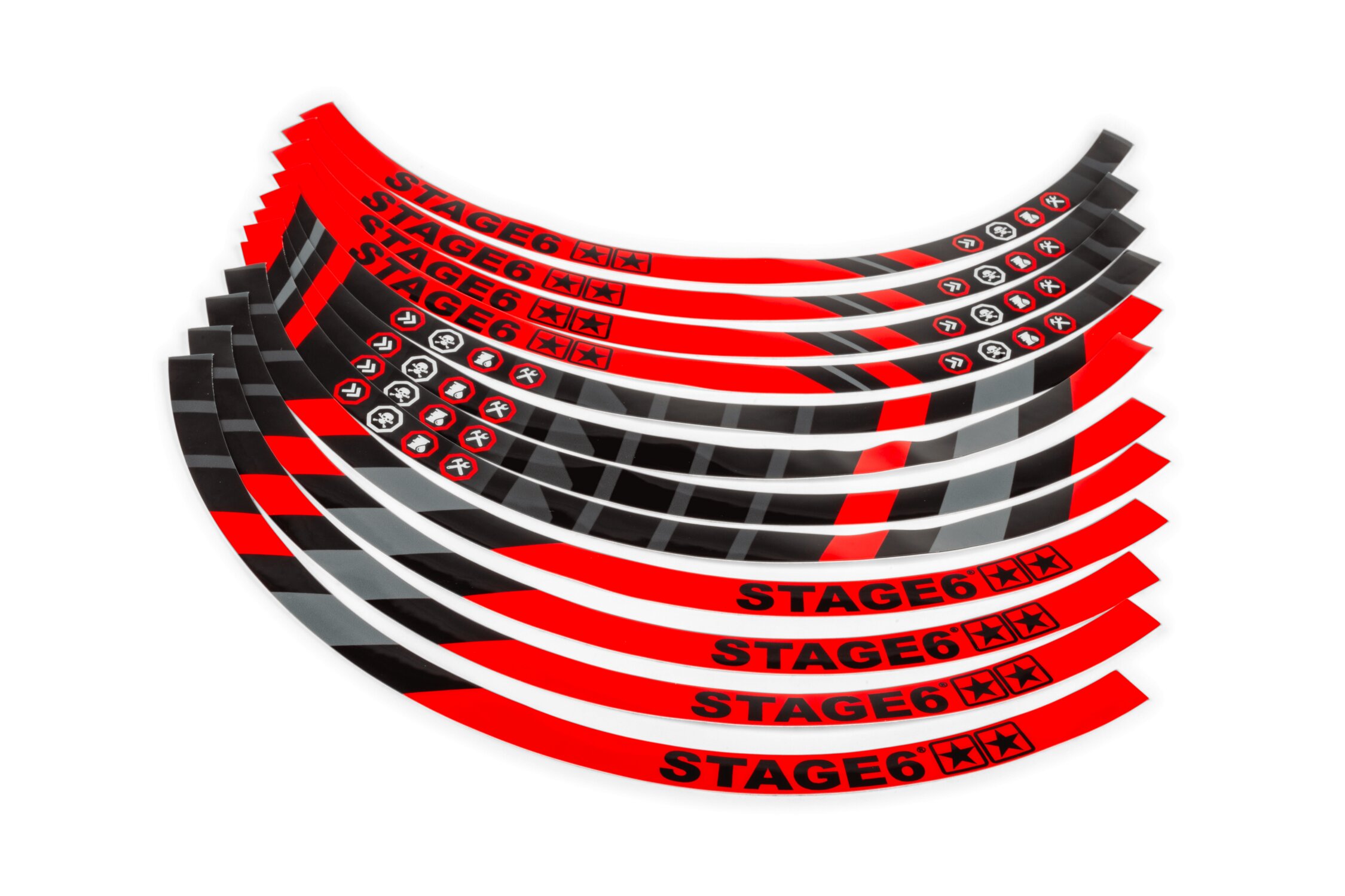 Liseret de jante Scooter 10" Stage6 Rouge