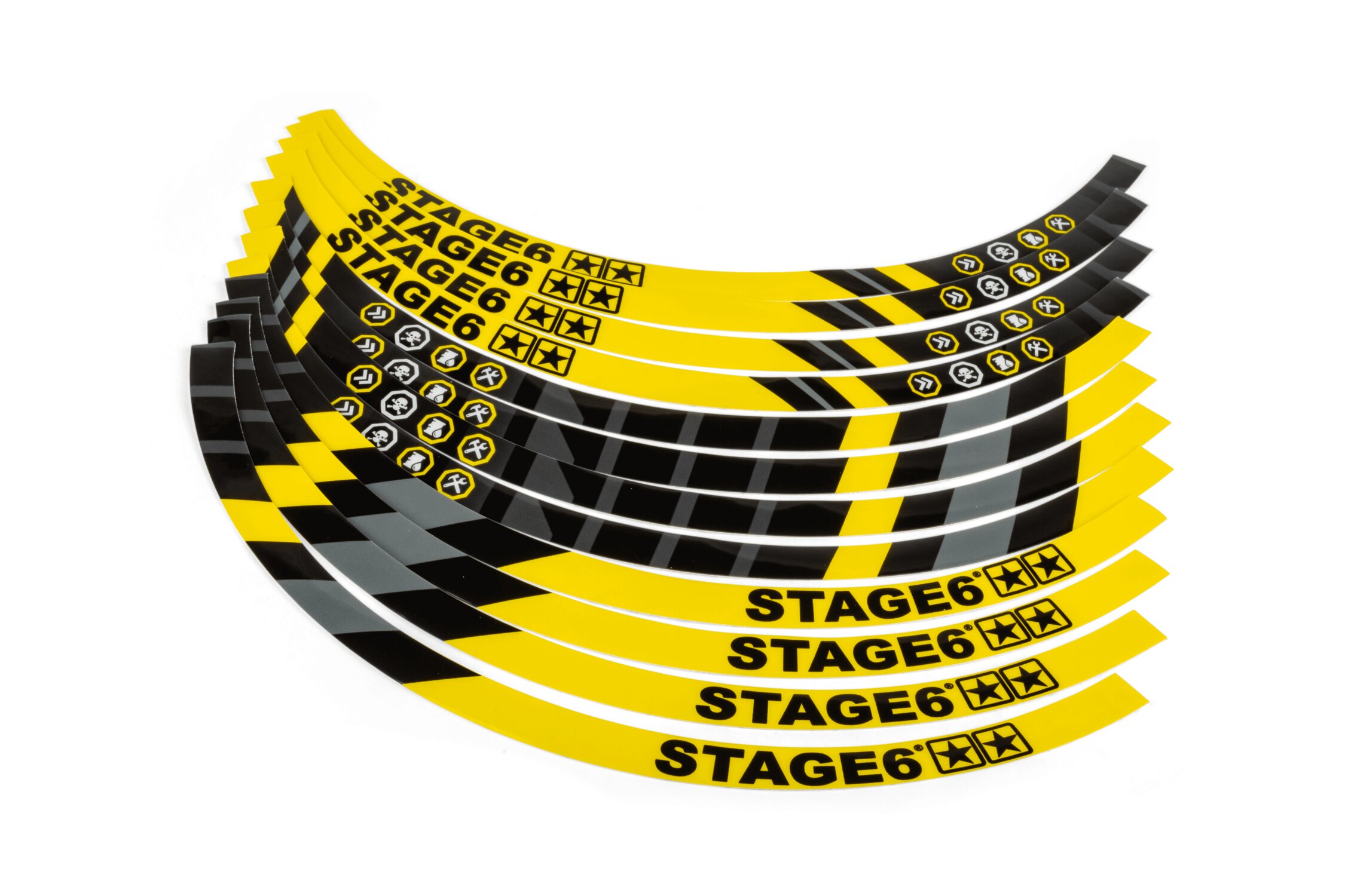 Liseret de jante Scooter 10" Stage6 Jaune