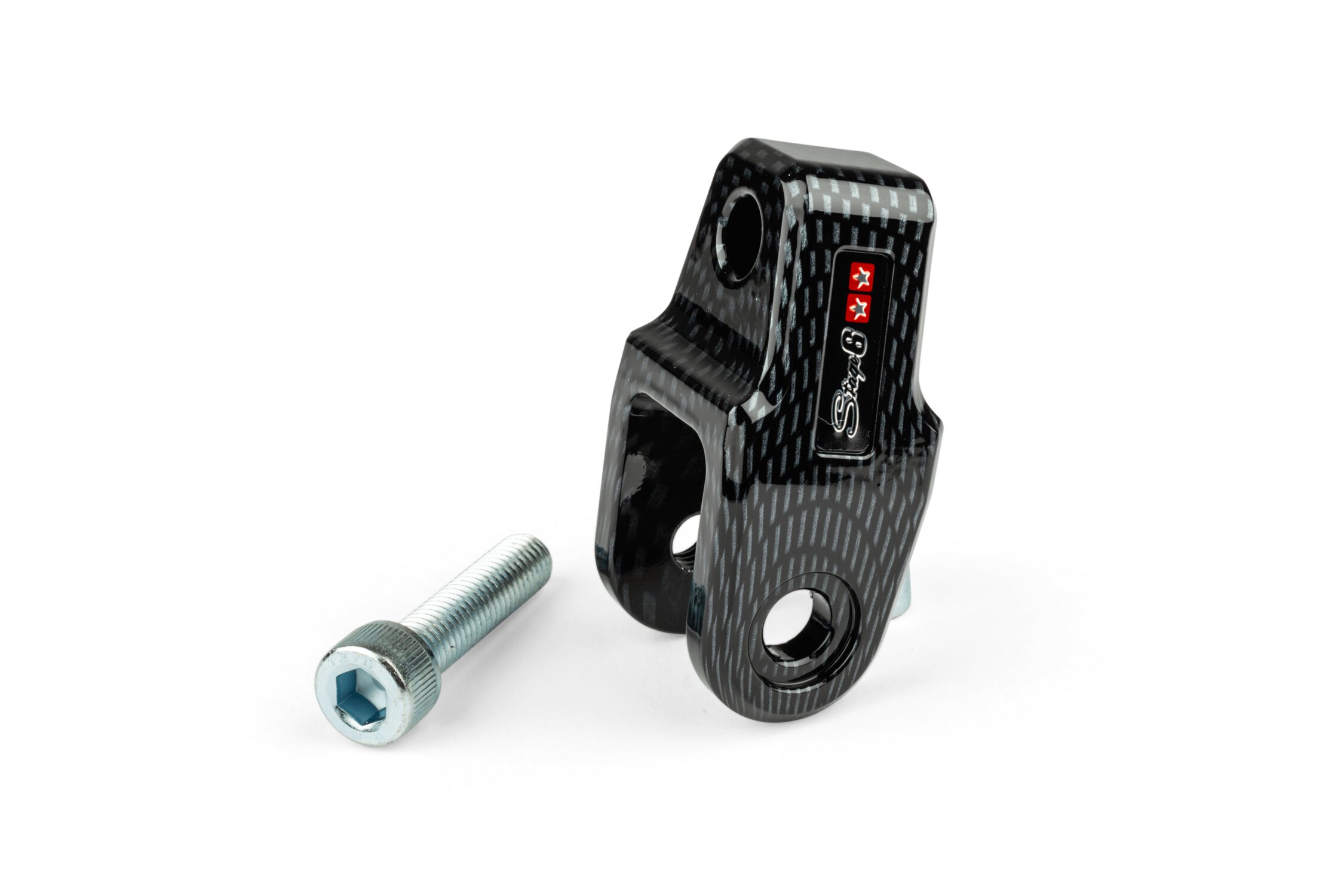 Réhausseur d'amortisseur Stage6 CNC +40mm Carbone MBK Booster / Nitro homologué