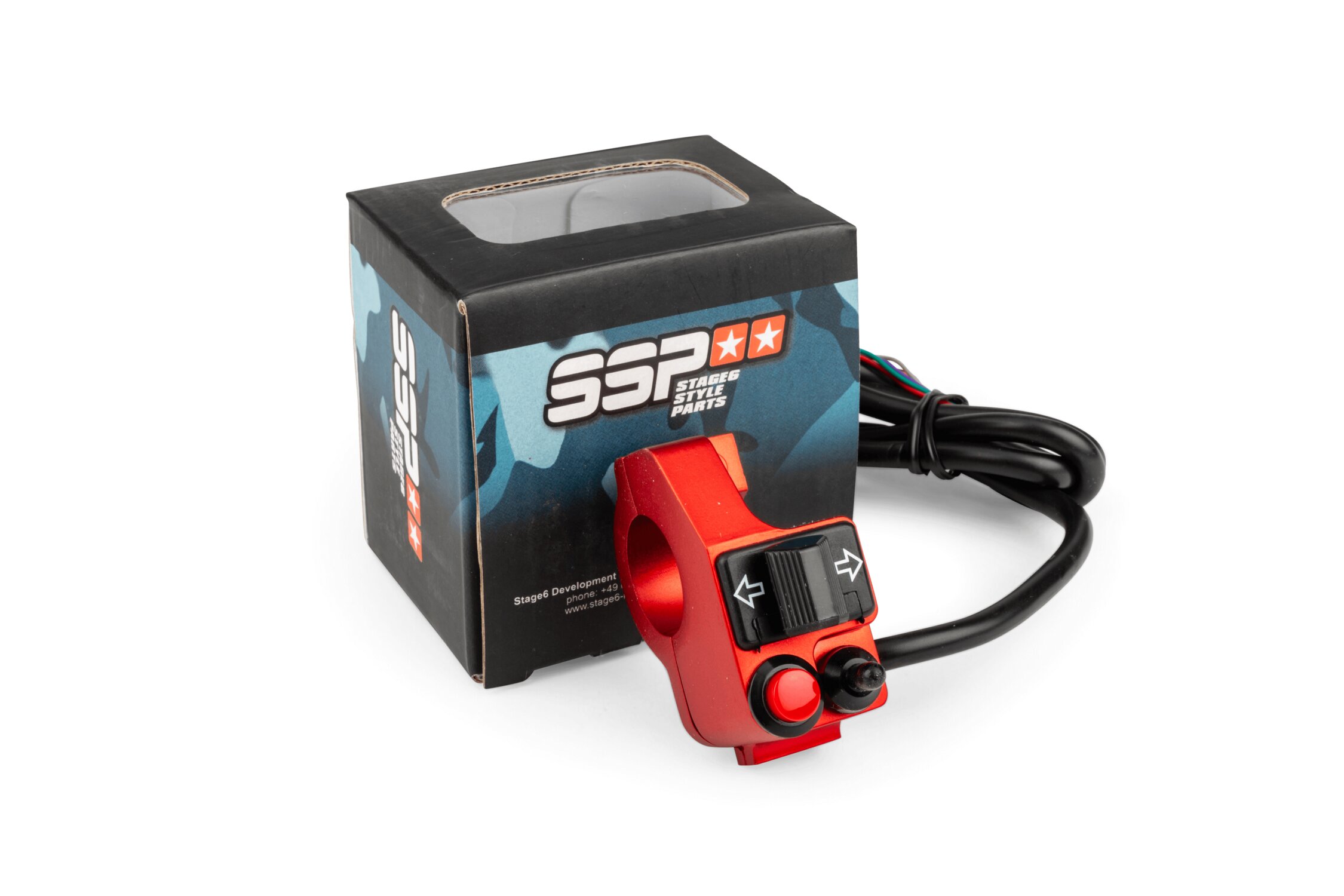 Stage6 Commodo gauche universel Rouge