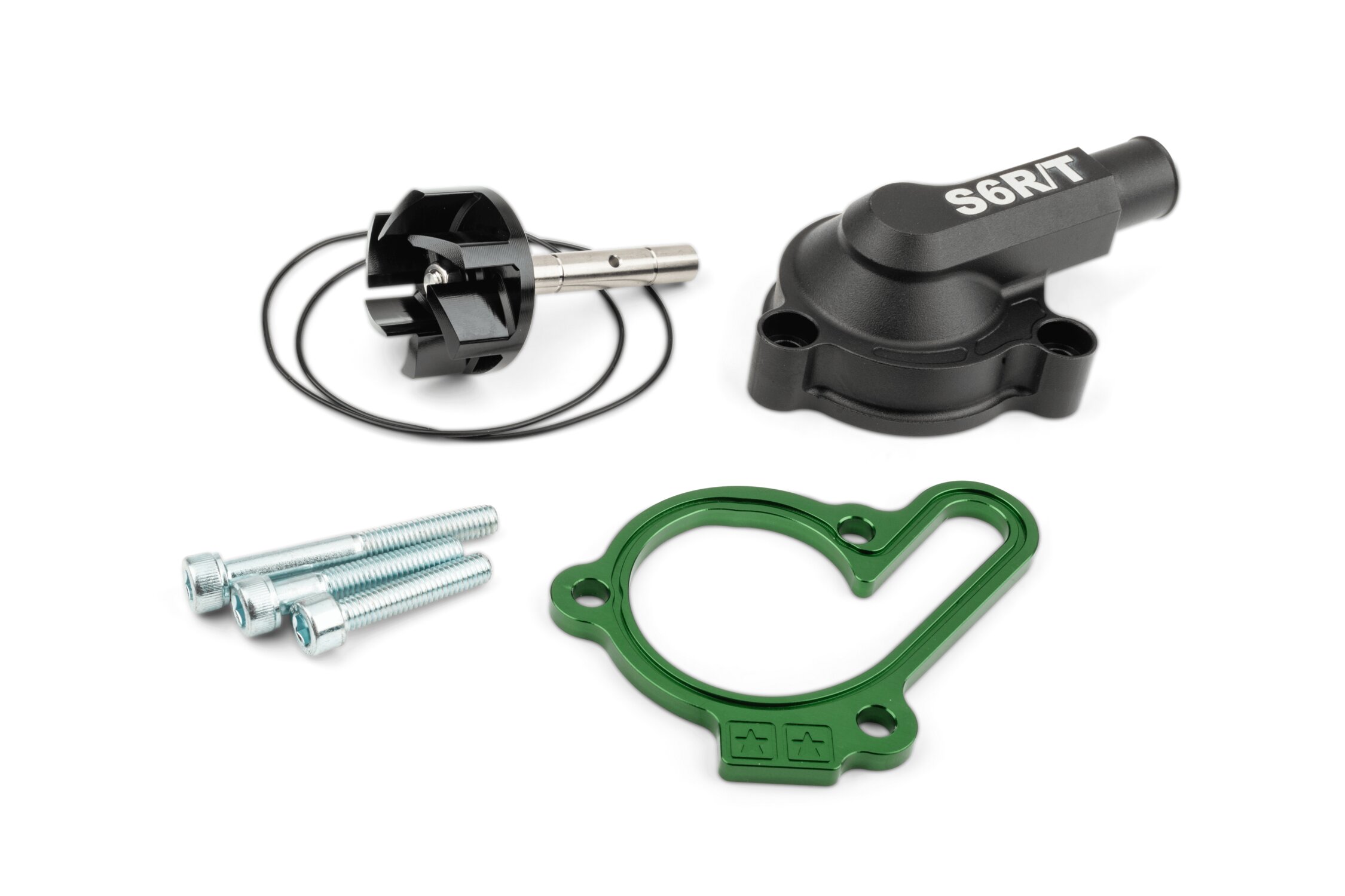 Couvercle et pompe à eau gros débit Stage6 R/T Vert Derbi Euro 3 et Euro 4
