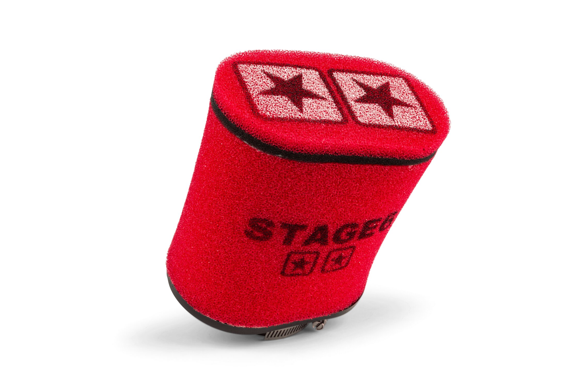 Filtre à air Stage6 Racing ovale d.70mm rouge