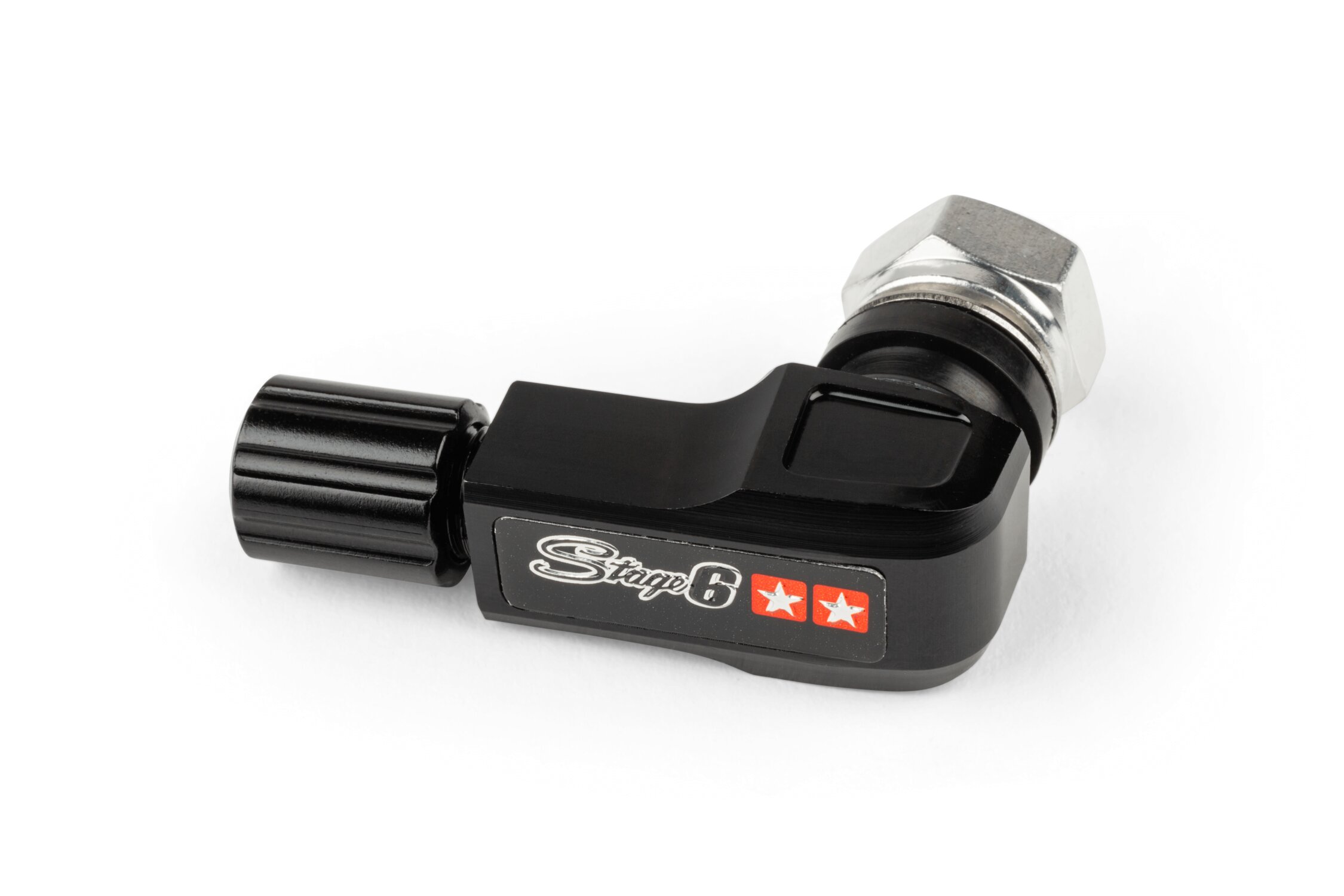Stage6 Valve de pneu coudé 90° Noir