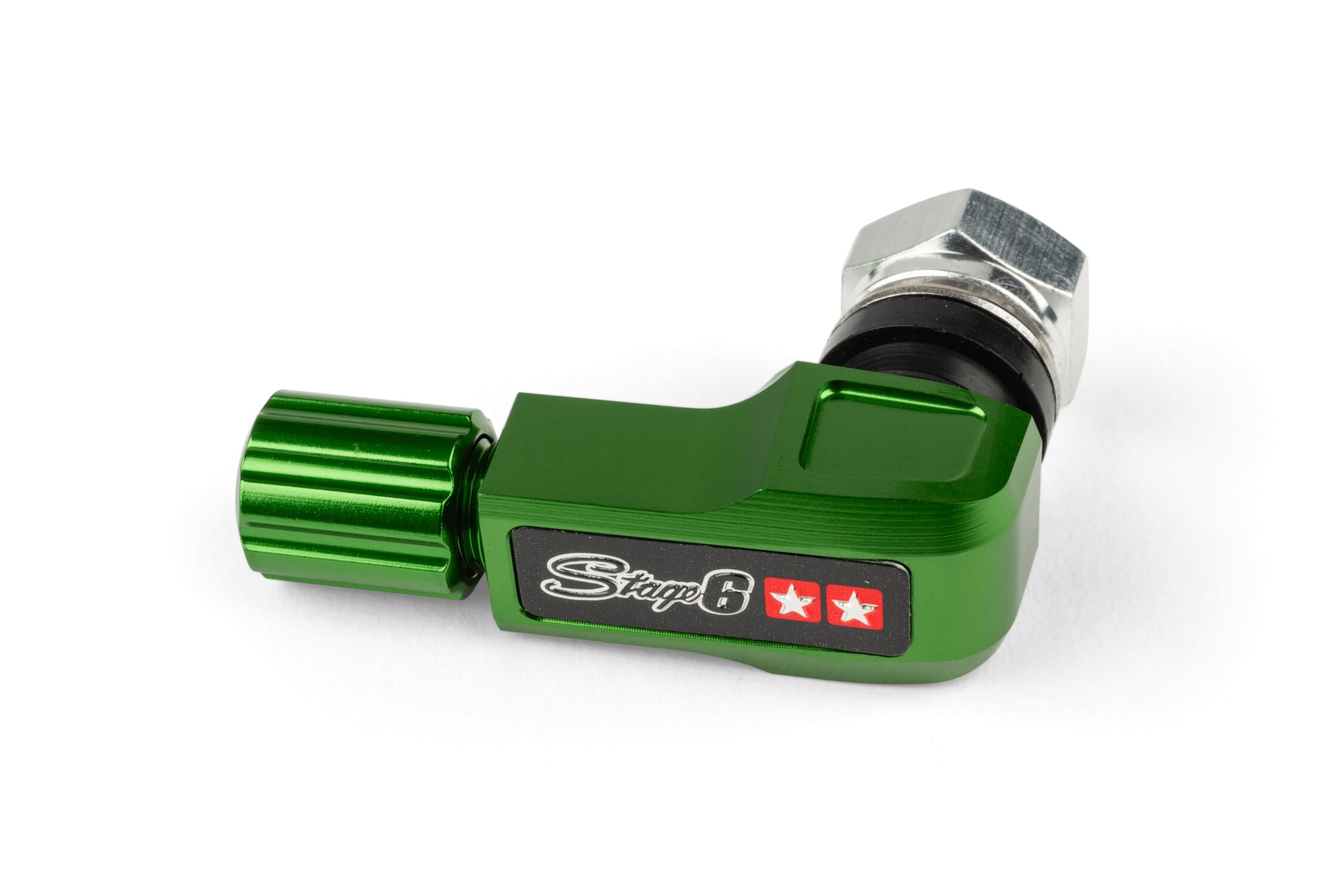 Stage6 Valve de pneu coudé 90° Vert