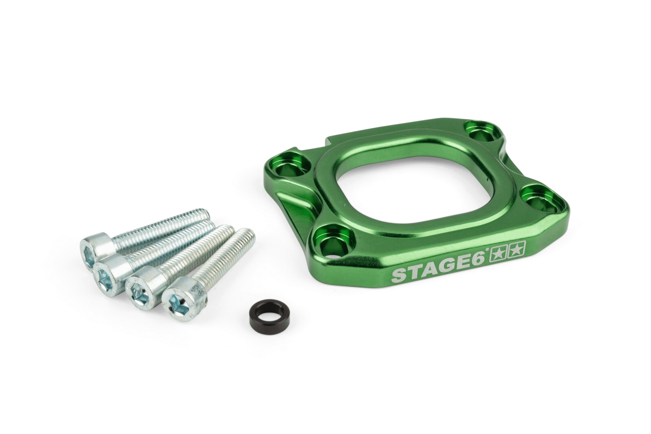 Platine pipe d'admission Stage6 360° d.40mm AM6 et Derbi Vert