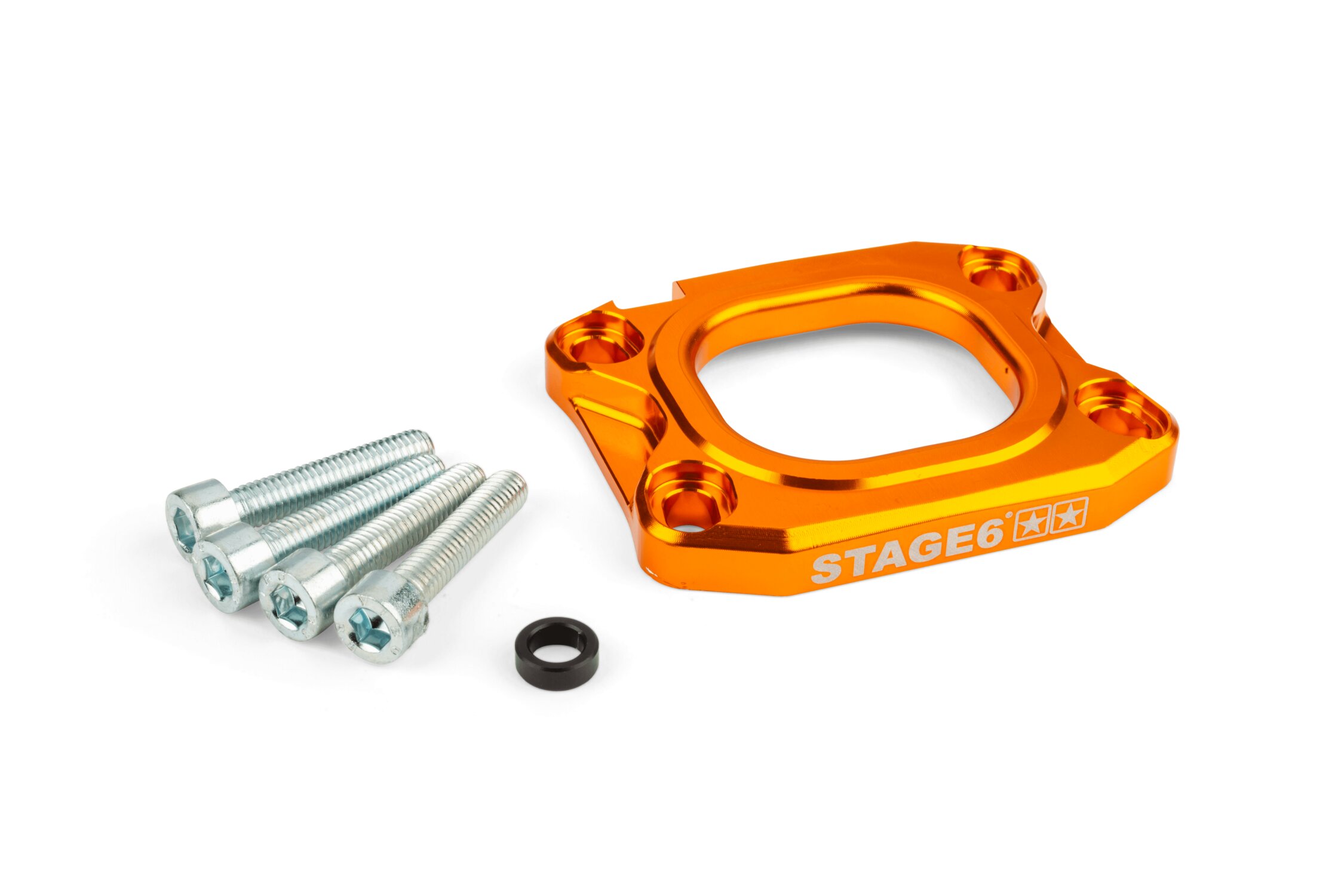 Platine pipe d'admission Stage6 360° d.40mm AM6 et Derbi Orange