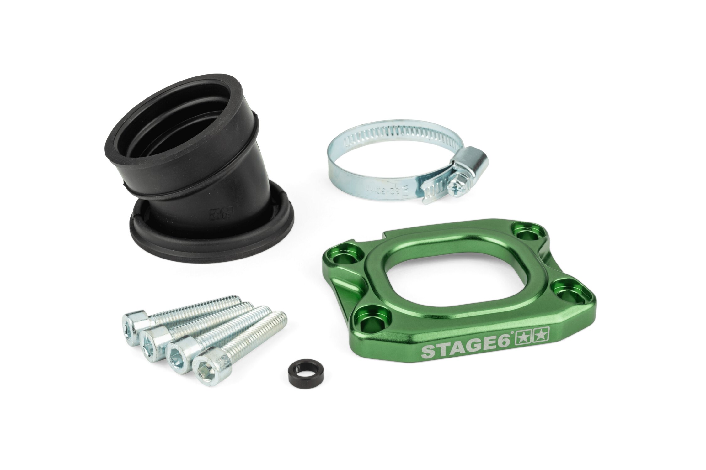 Pipe Stage6 360° AM6 / Derbi Vert - PWK 30 à 34mm