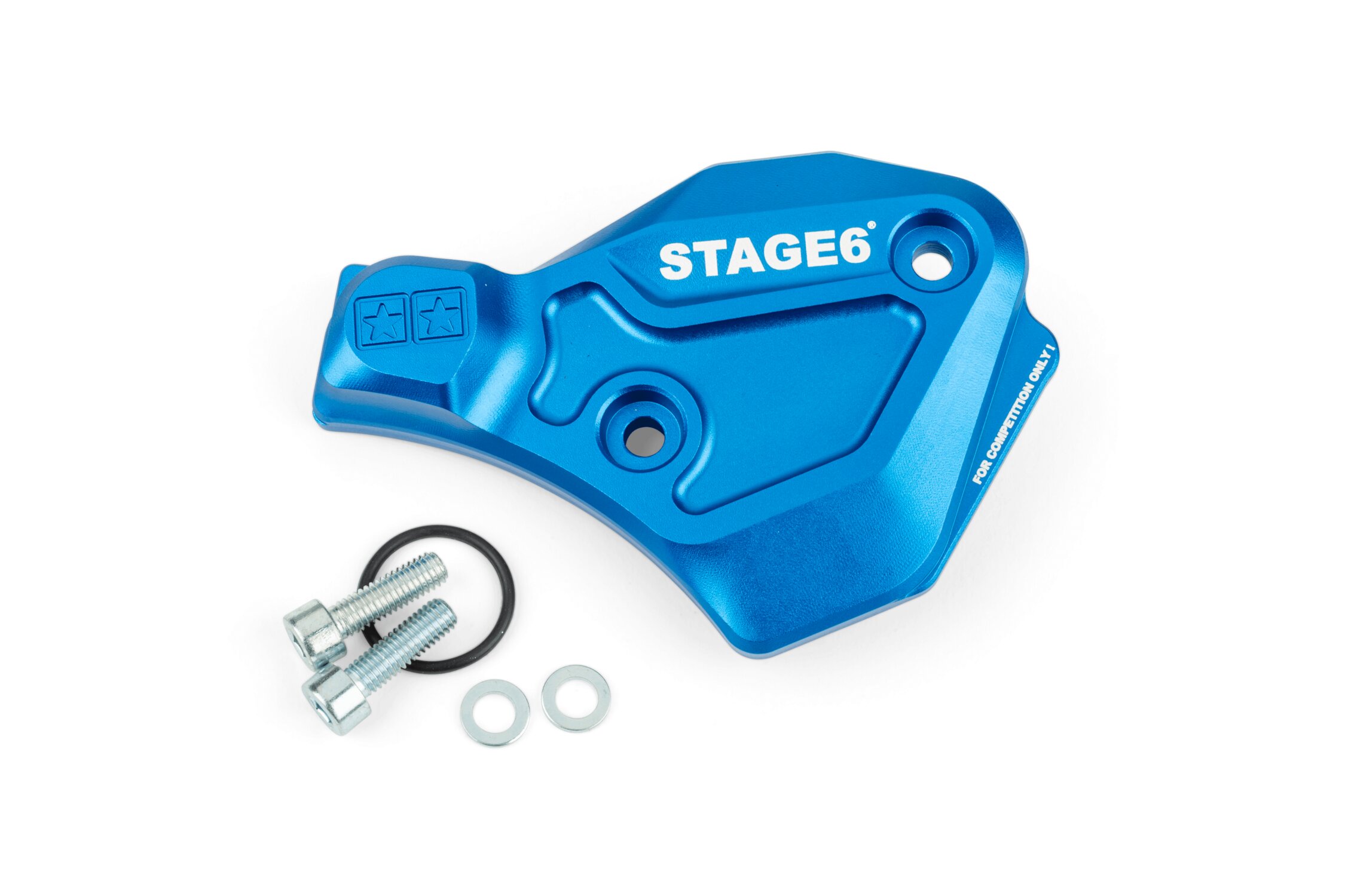Carter obturateur de pompe à huile AM6 Stage6 Alu Bleu