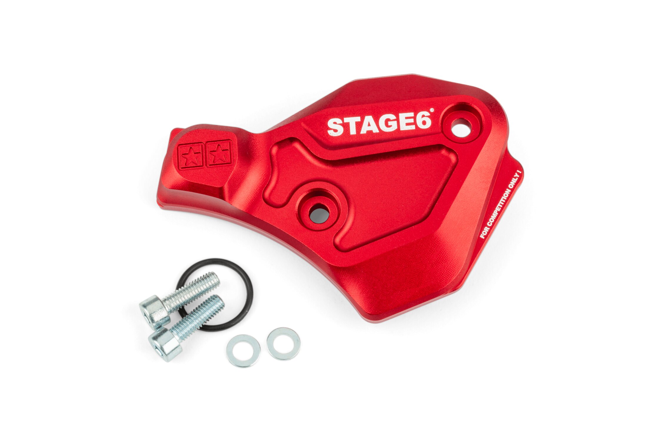 Carter obturateur de pompe à huile AM6 Stage6 Alu Rouge