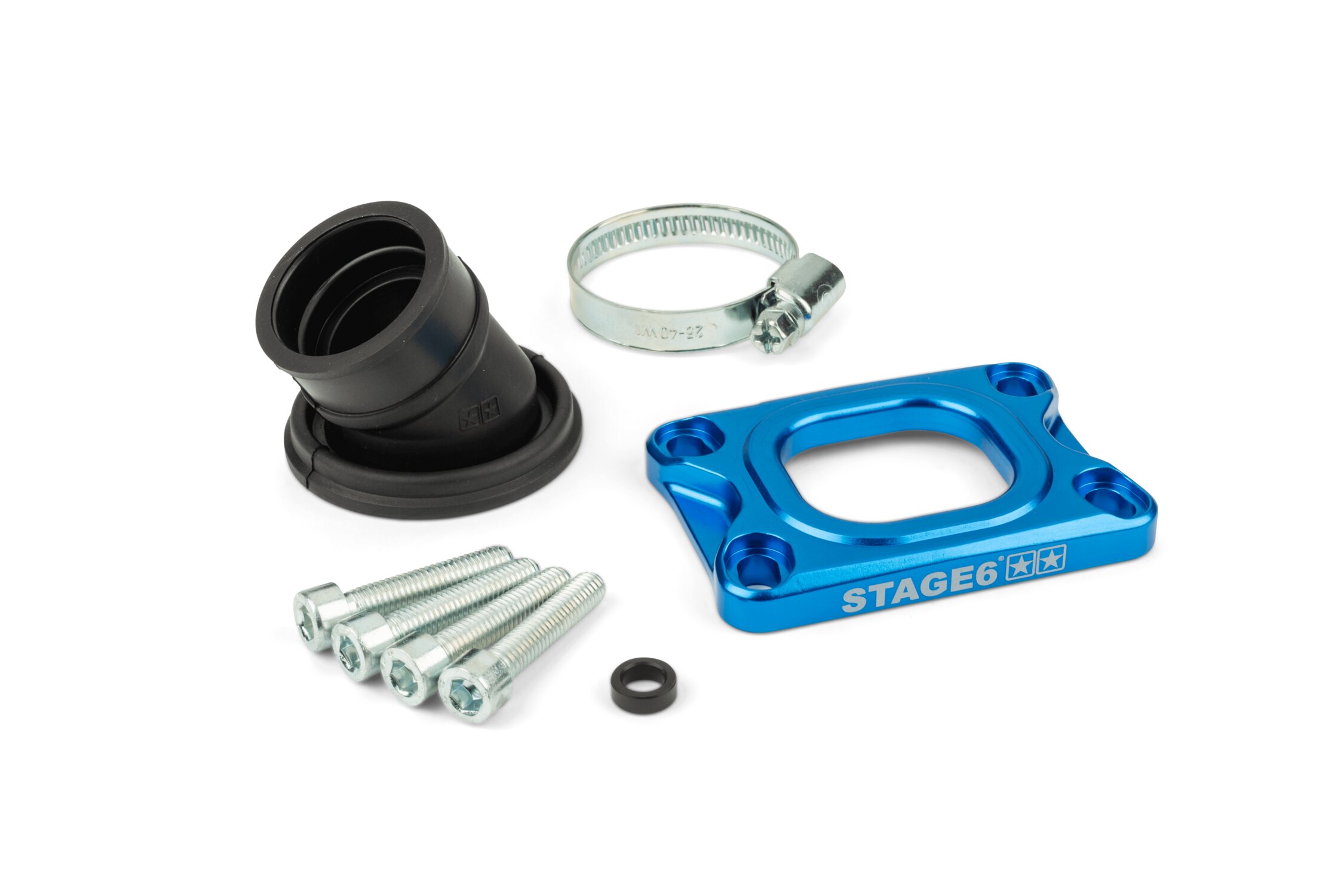 Pipe Stage6 360° AM6 / Derbi Bleu - carbu CP Evolution