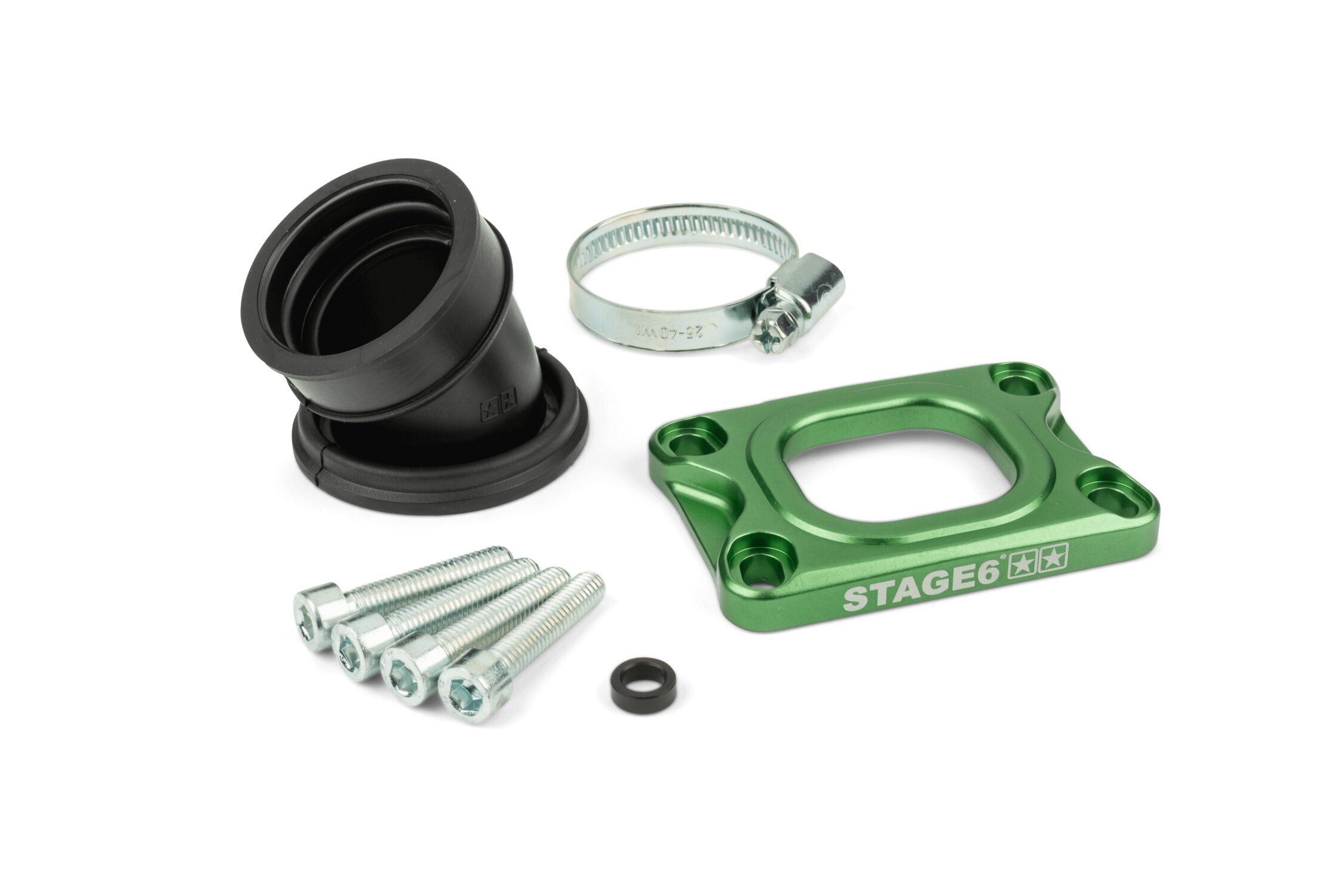 Pipe Stage6 360° AM6 / Derbi Vert - PWK 19 à 28mm