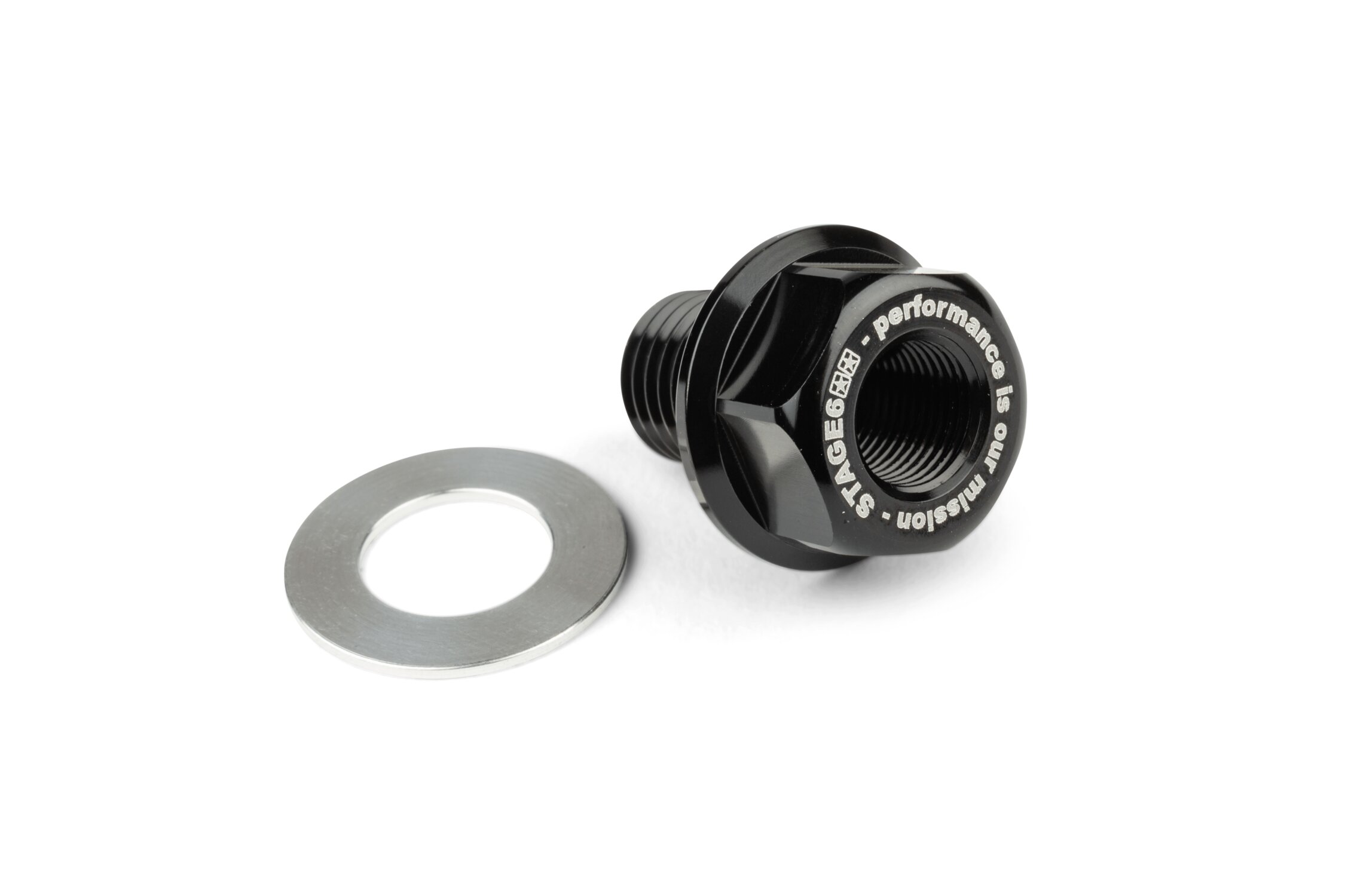 Stage6 Adaptateur sonde de température M12x1.5x15mm Piaggio et Derbi Noir