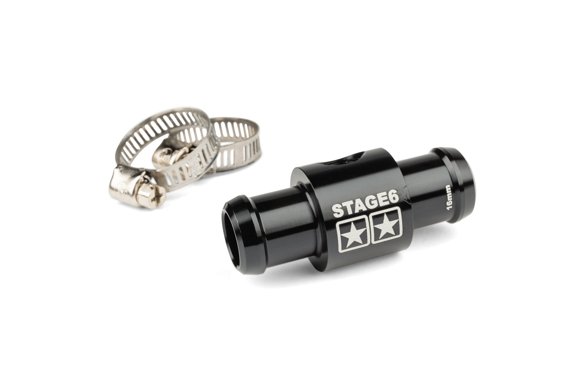 Raccord en T D.16mm pour sonde de température Stage6 Noir