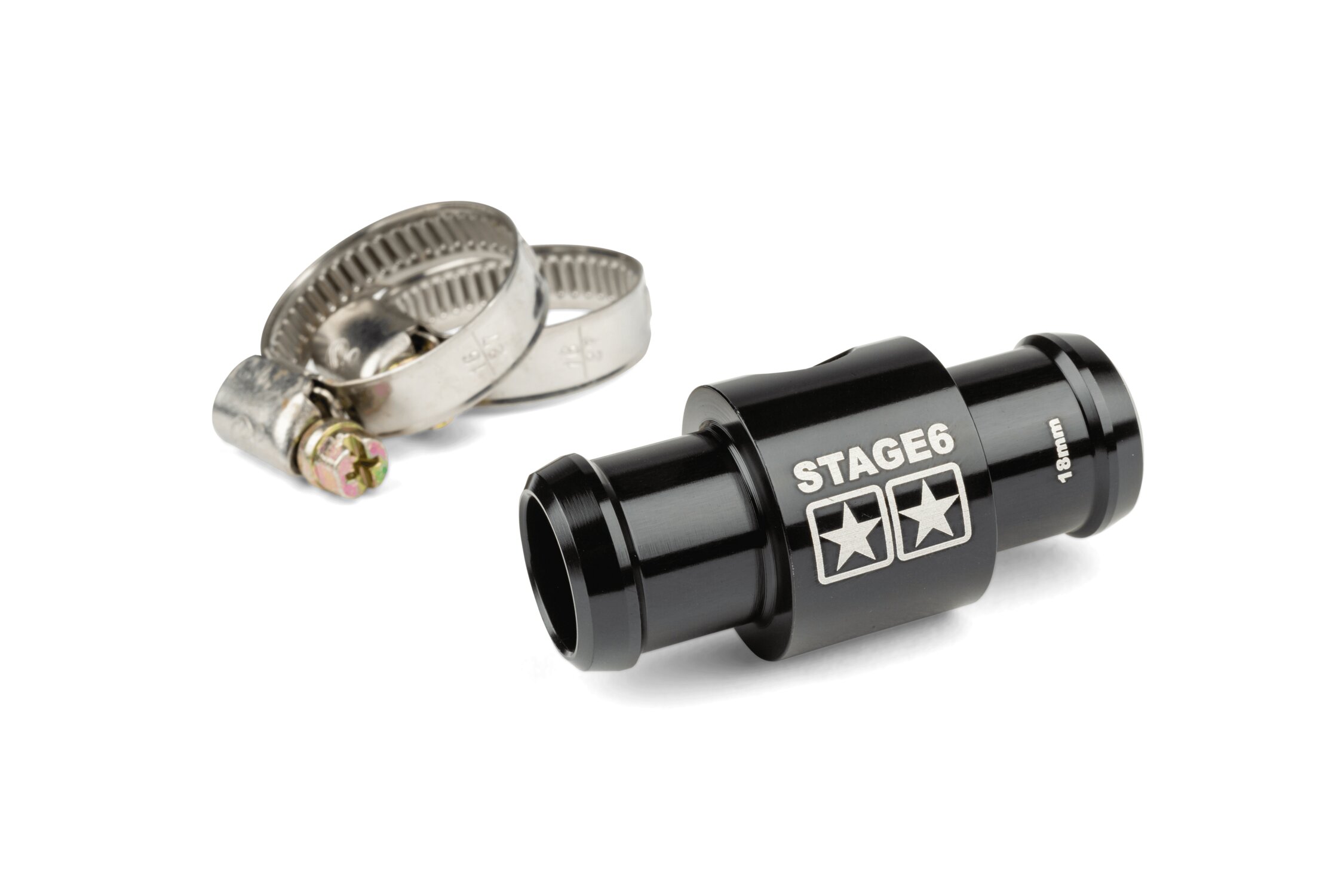 Raccord en T D.18mm pour sonde de température Stage6 Noir