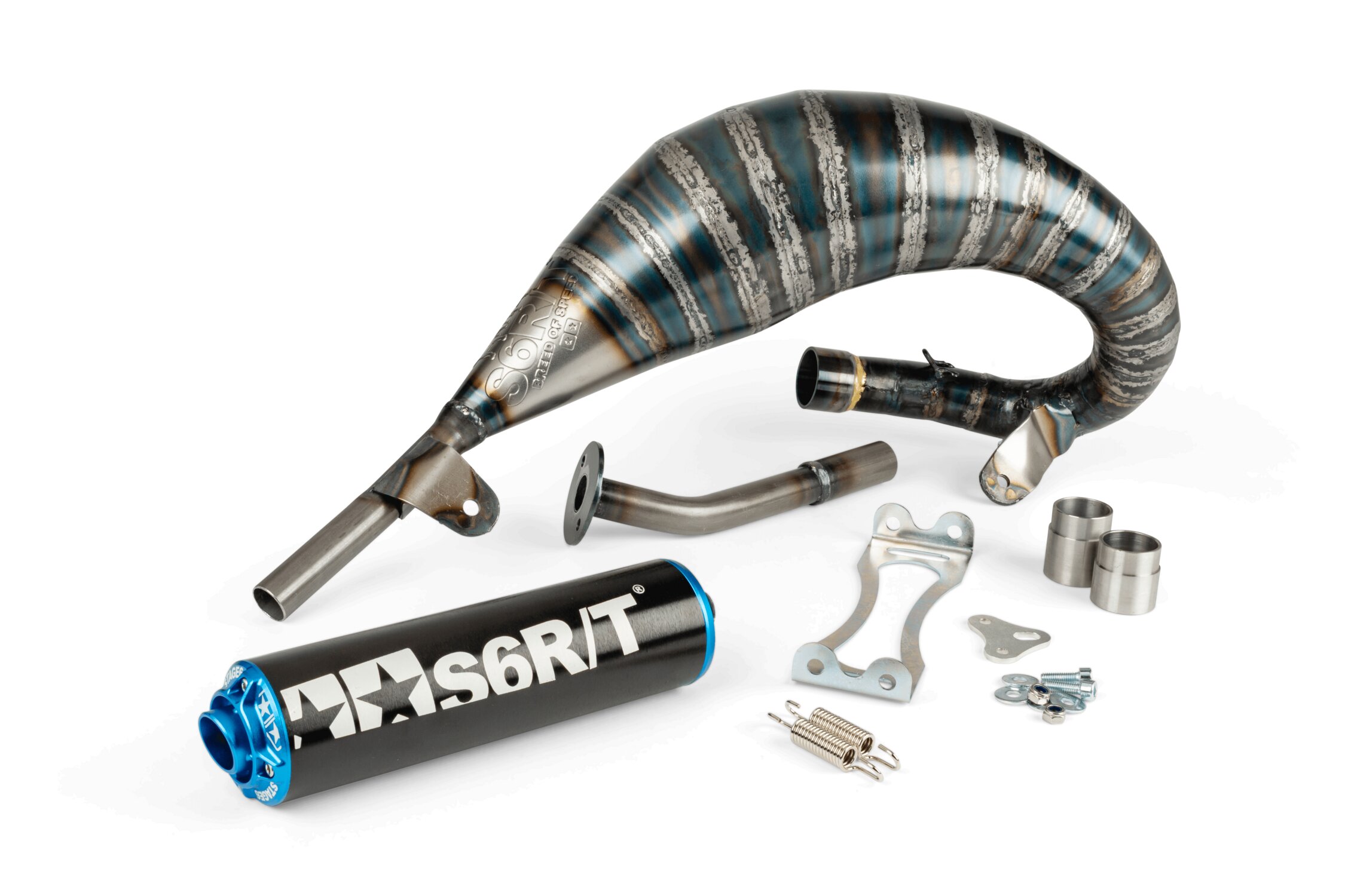 Pot d'échappement Stage6 R/T 70 - 80 Beta RR avant 2021 Noir / Bleu