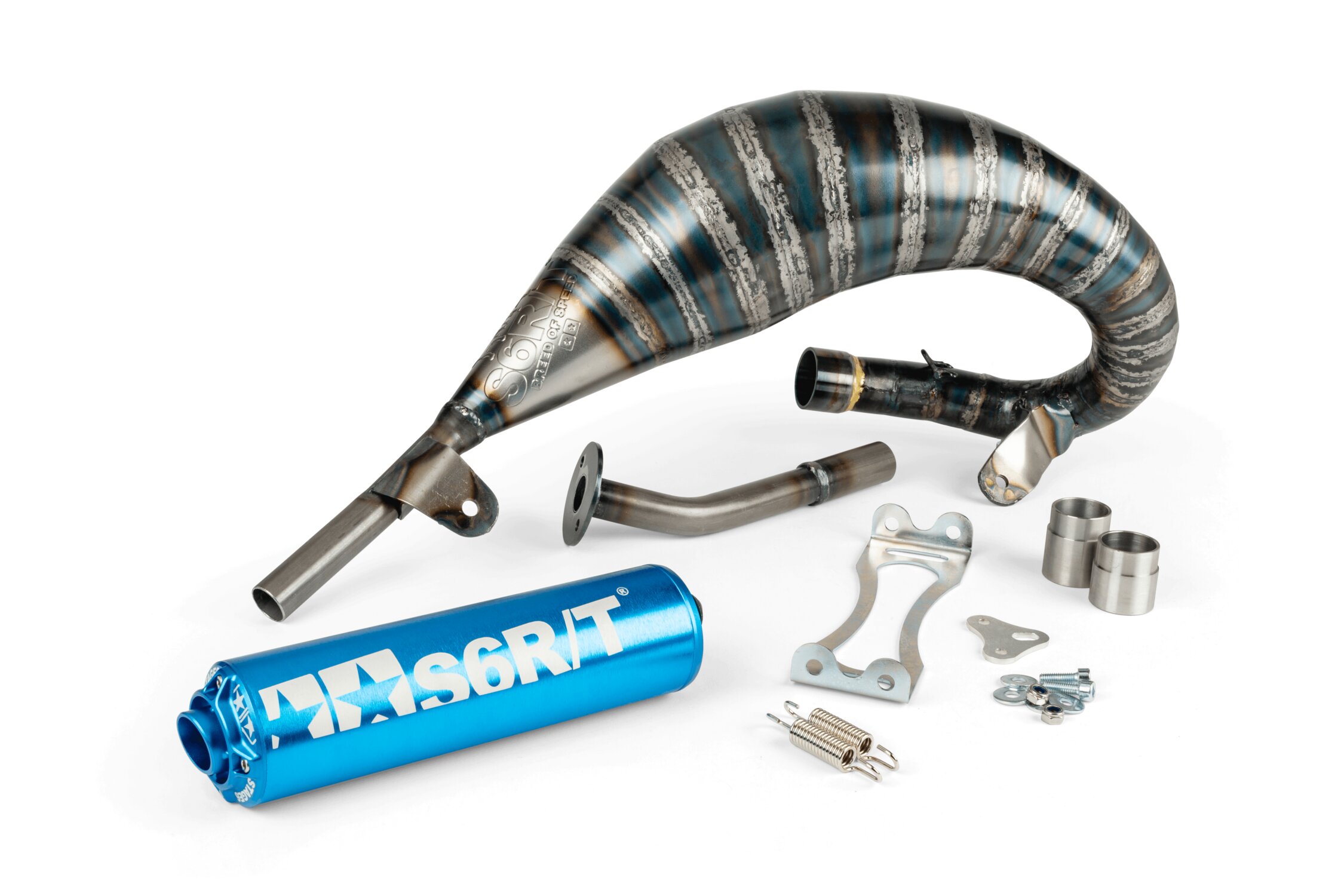 Pot d'échappement Stage6 R/T 70 - 80 Beta RR avant 2021 Bleu