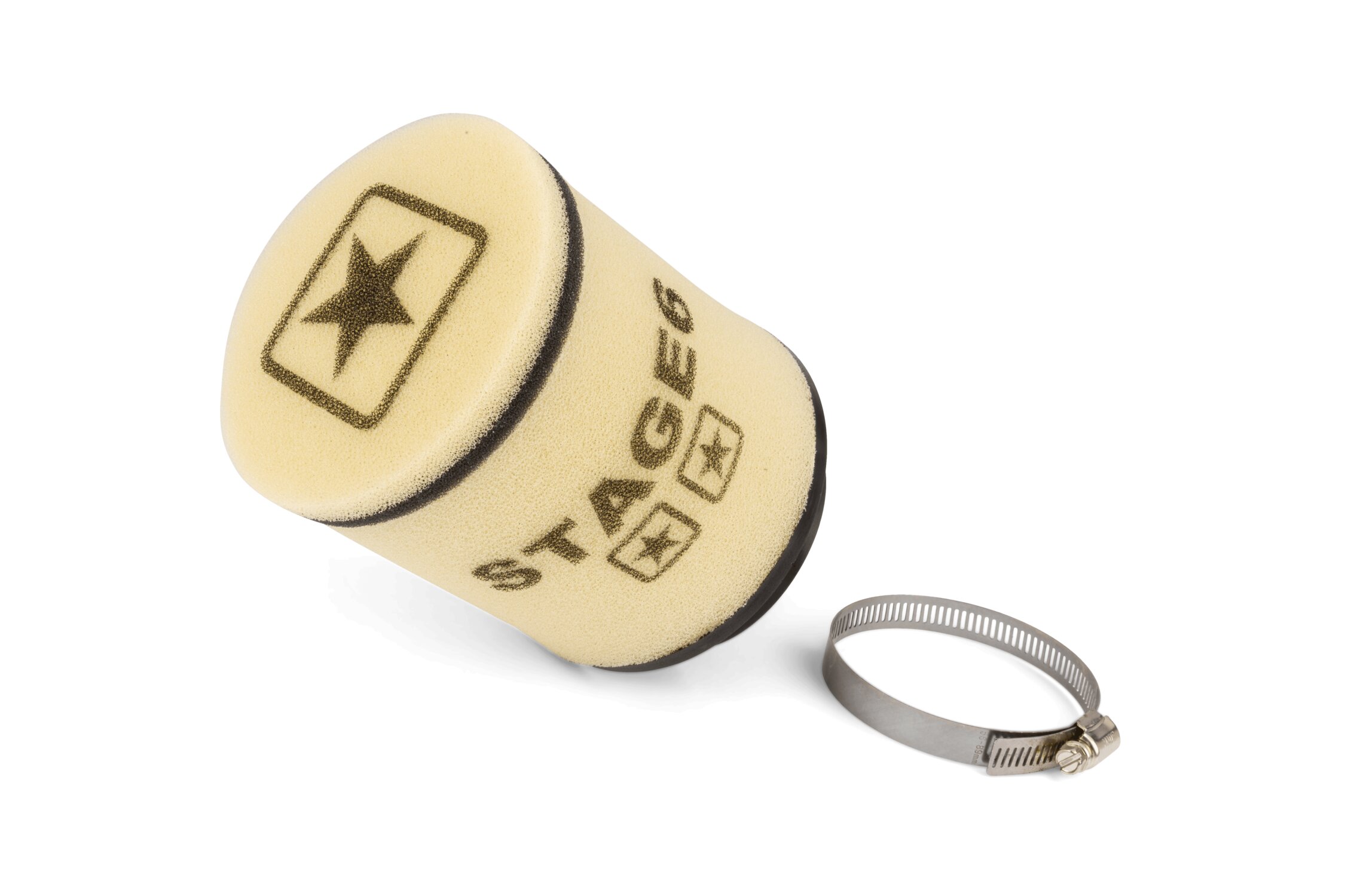 Filtre à air Stage6 Racing rond d.70mm Blanc