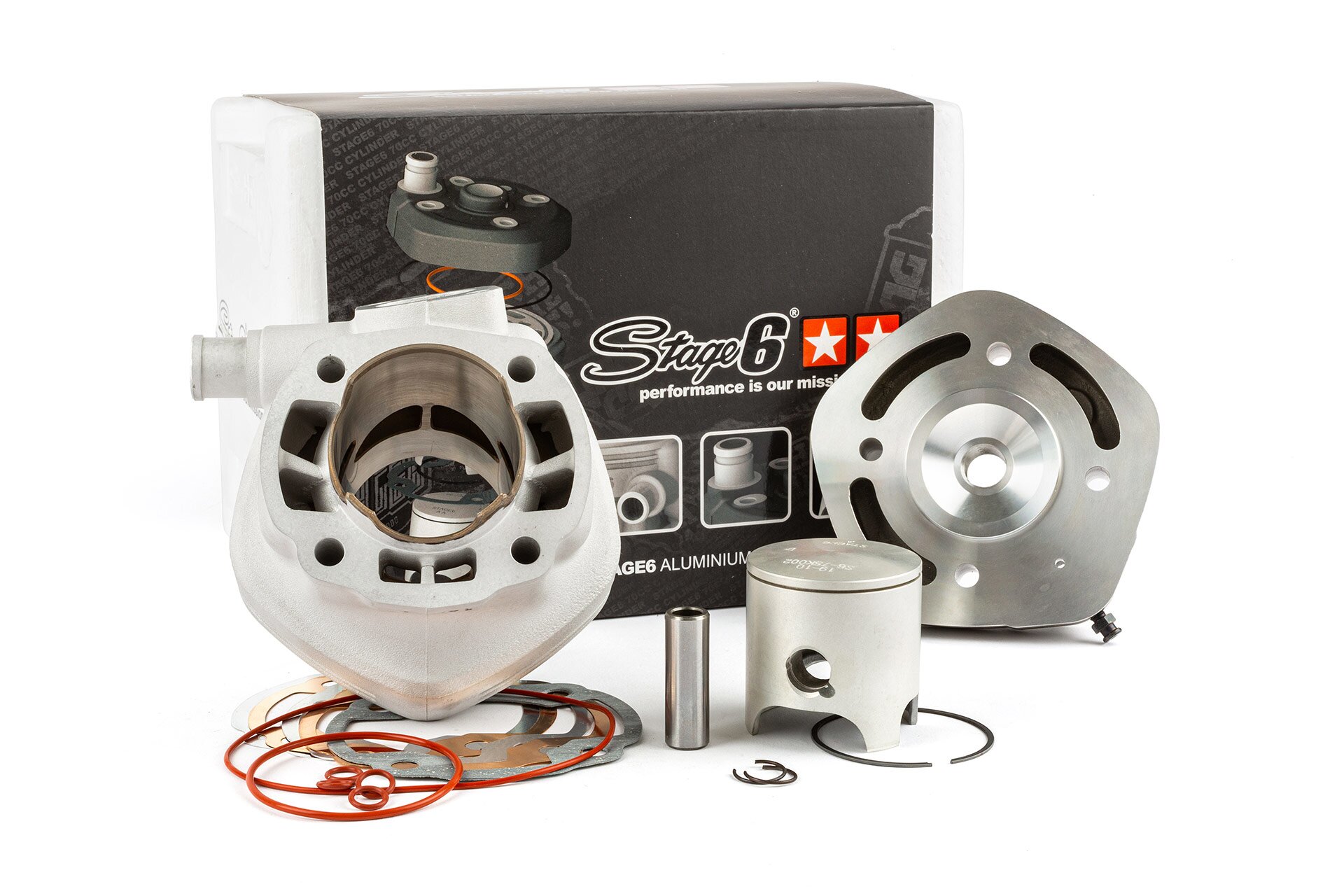 Kit cylindre Stage6 Racing MK2 70 axe 12mm MBK Nitro