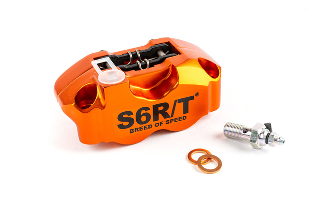 Étrier de frein avant radial Stage6 R/T 4 pistons Orange anodisé