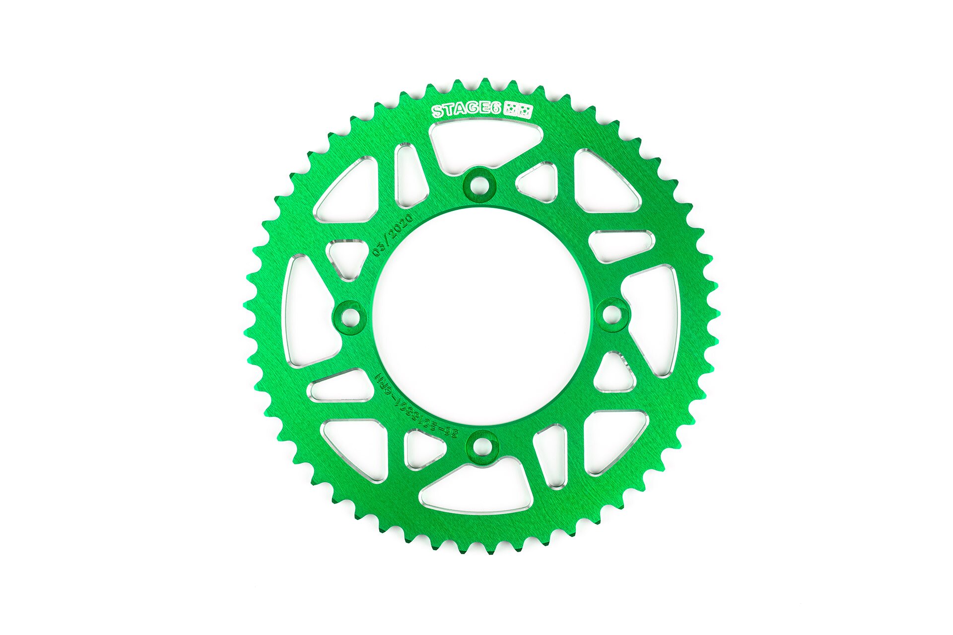 Couronne 53 dents - 420 Stage6 alu CNC Vert Beta RR