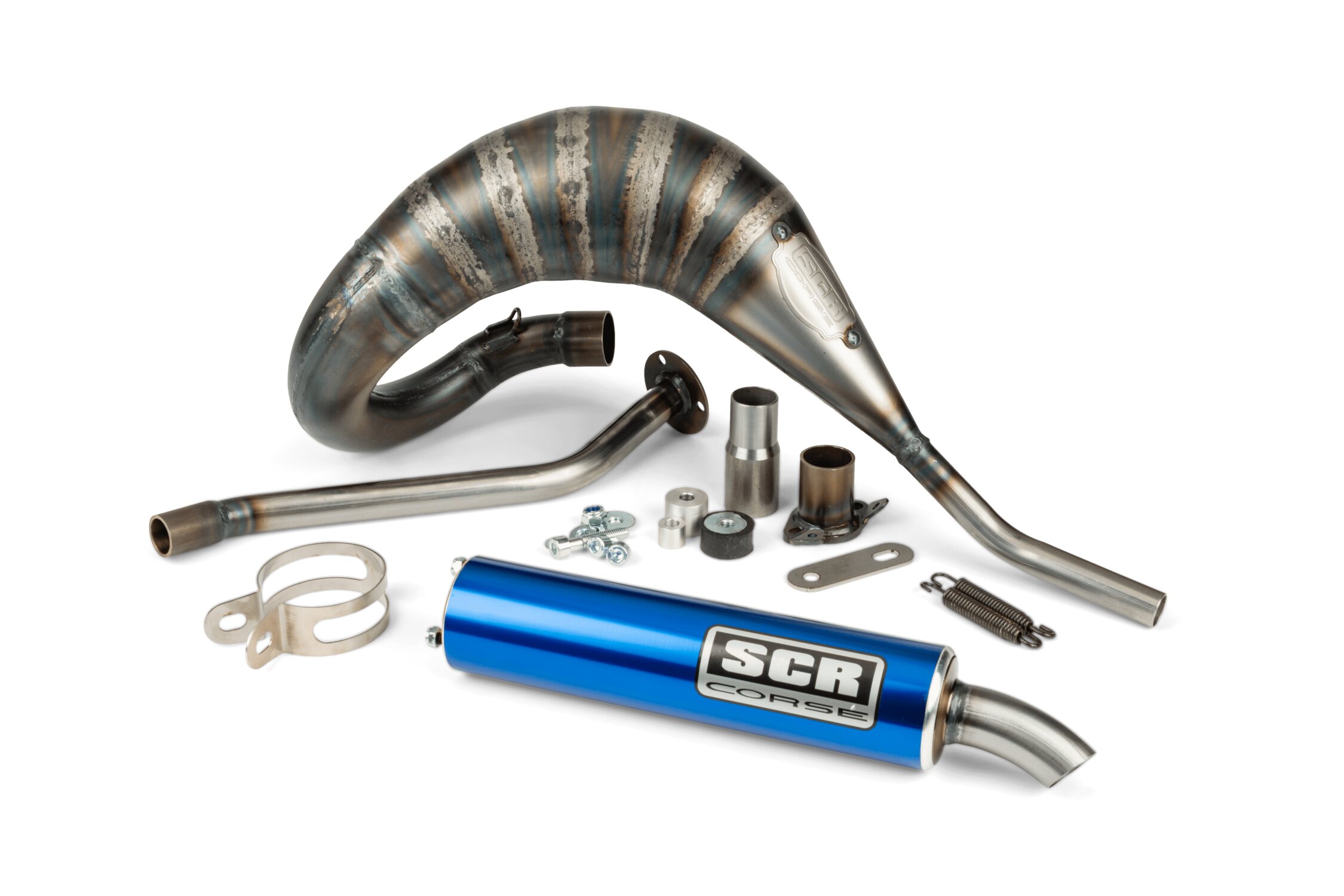 Pot d'échappement SCR Corse RL Cross 70 - 80 Beta RR av 2012 Bleu
