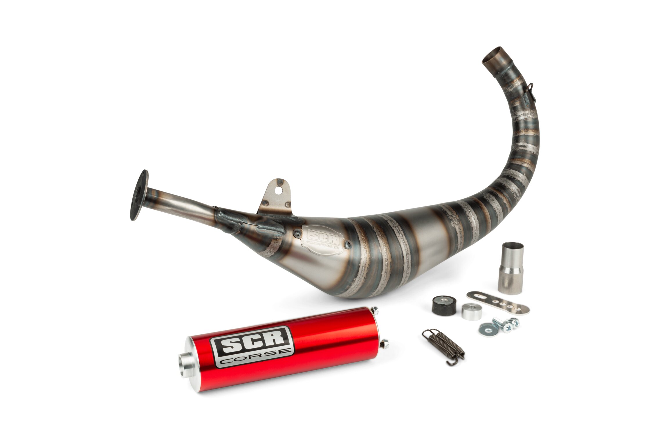 Pot d'échappement SCR Corse Racing Line 80 - 90 AM6 Rouge