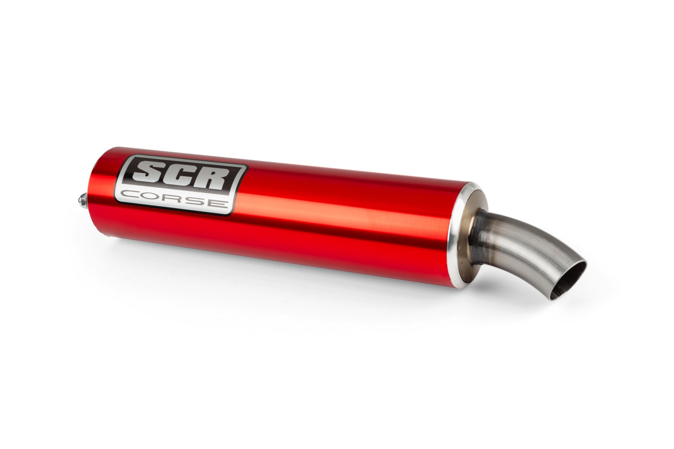 SCR Corse Silencieux Scooter alu Rouge