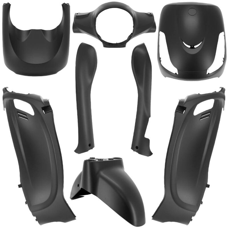 Kit carénages 8 pièces noir mat Sym Fiddle 2