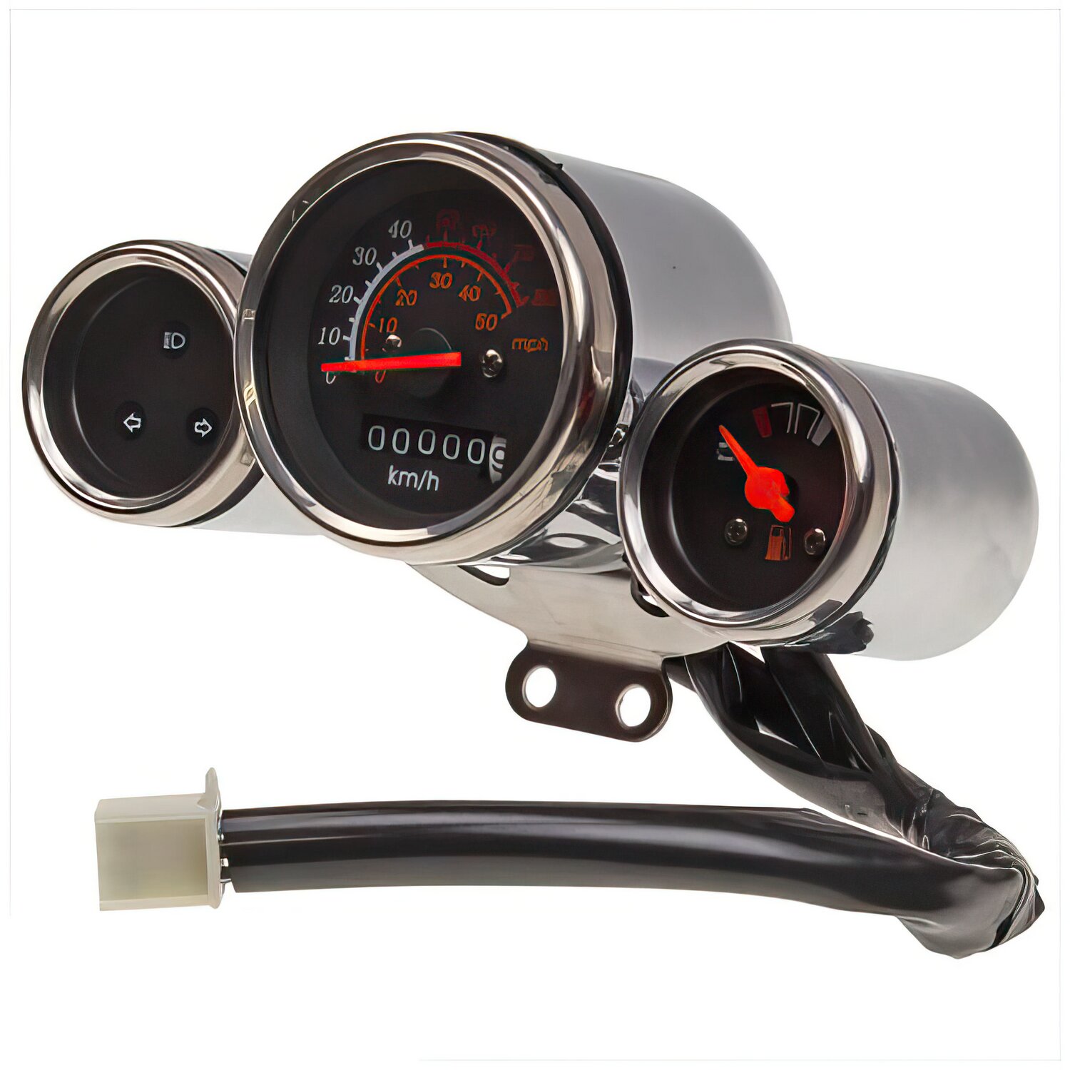 Compteur de vitesse (fiche mâle) Scooter Chinois Grand Rétro