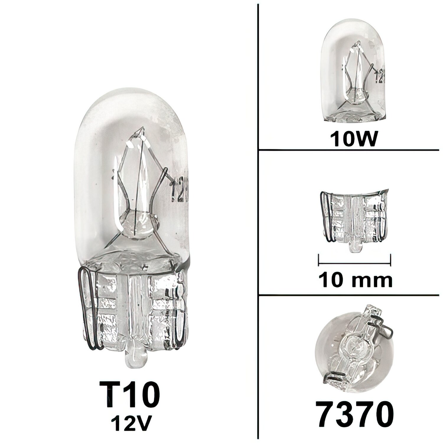 Ampoule T10 12V 10W
