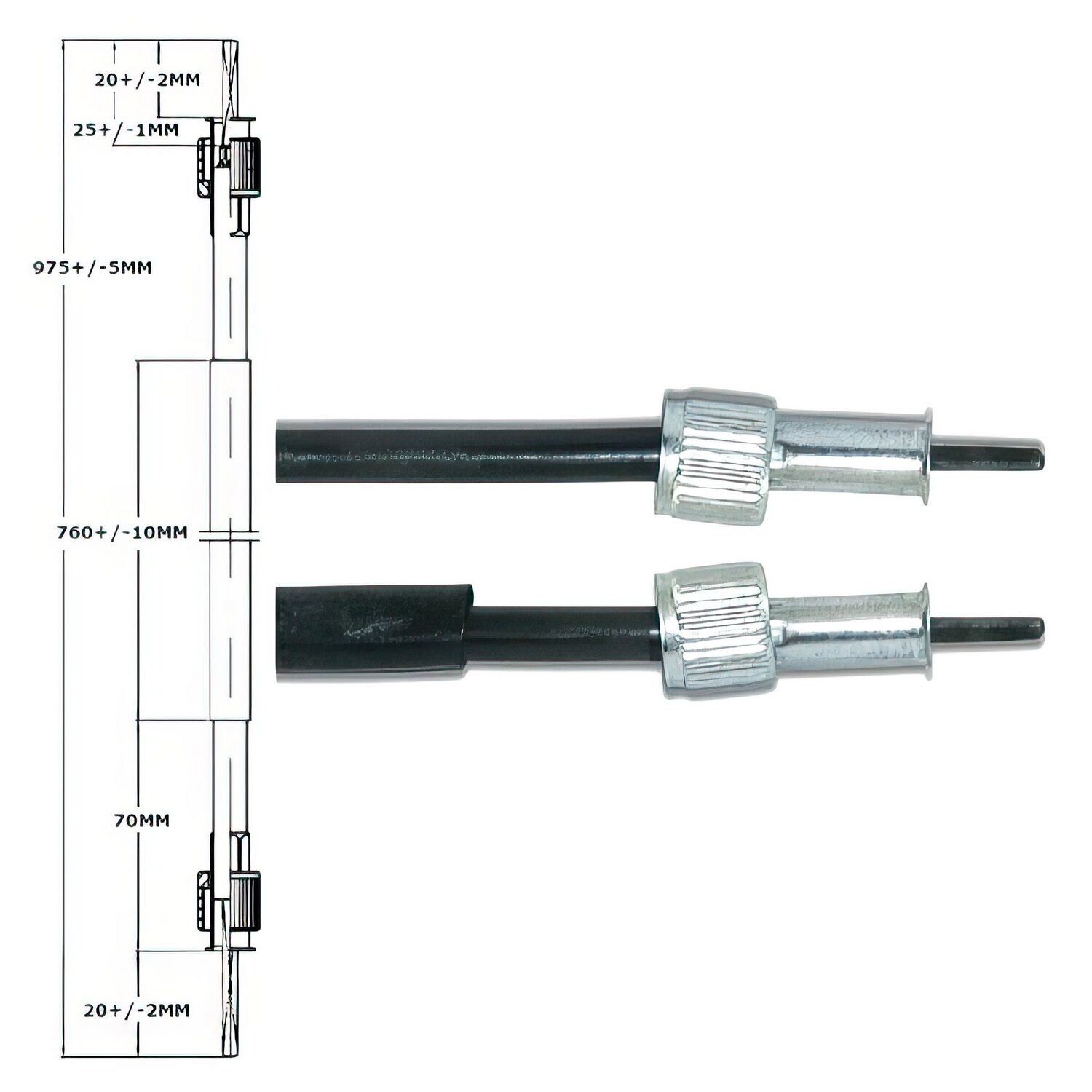 Standard Parts Câble de compteur Peugeot V-Clic
