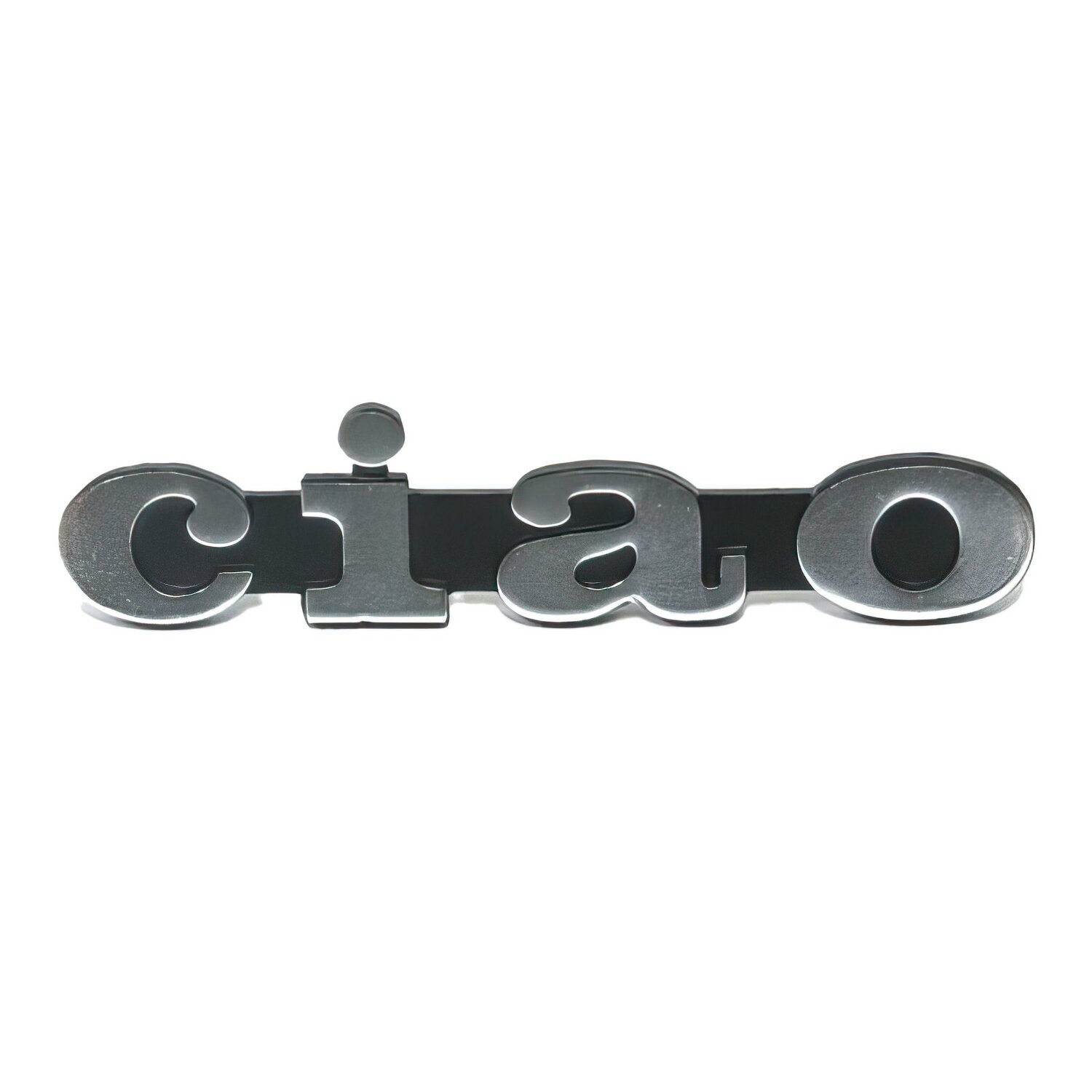 Logo "Ciao" Piaggio Ciao 9,5cm Chromé