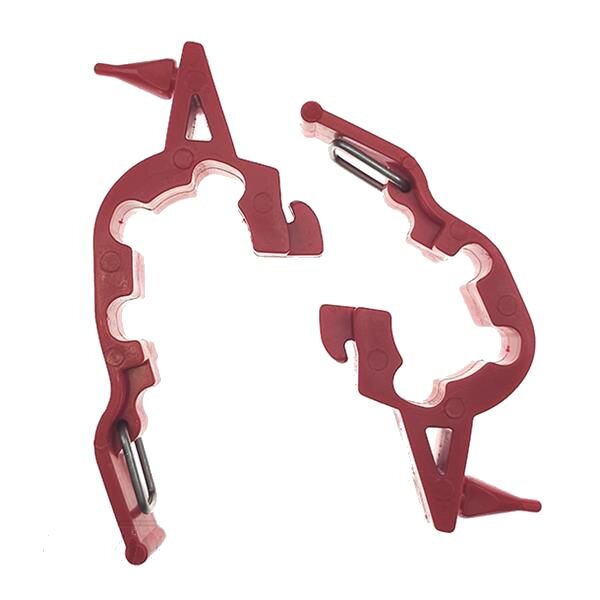 Attache de plaque phare Derbi Senda Rouge (x2)