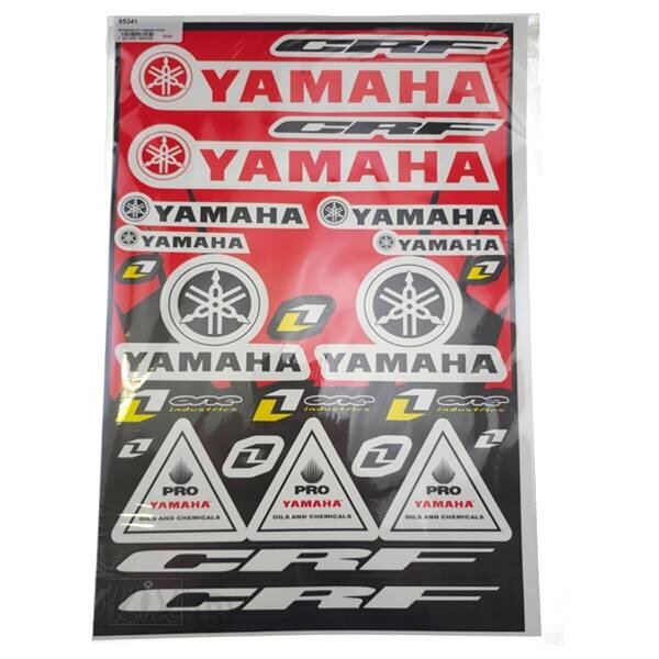 Standard Parts Planche de stickers Yamaha rouge