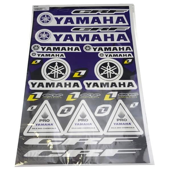 Standard Parts Planche de stickers Yamaha bleu